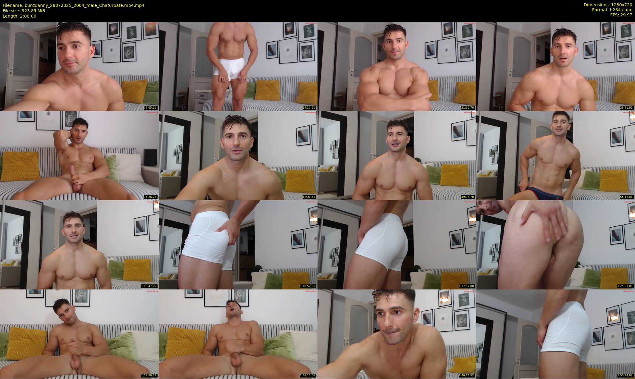 bunzdanny — 120 minute Chaturbate male cam show recording, 720p, Jul 28, 2025