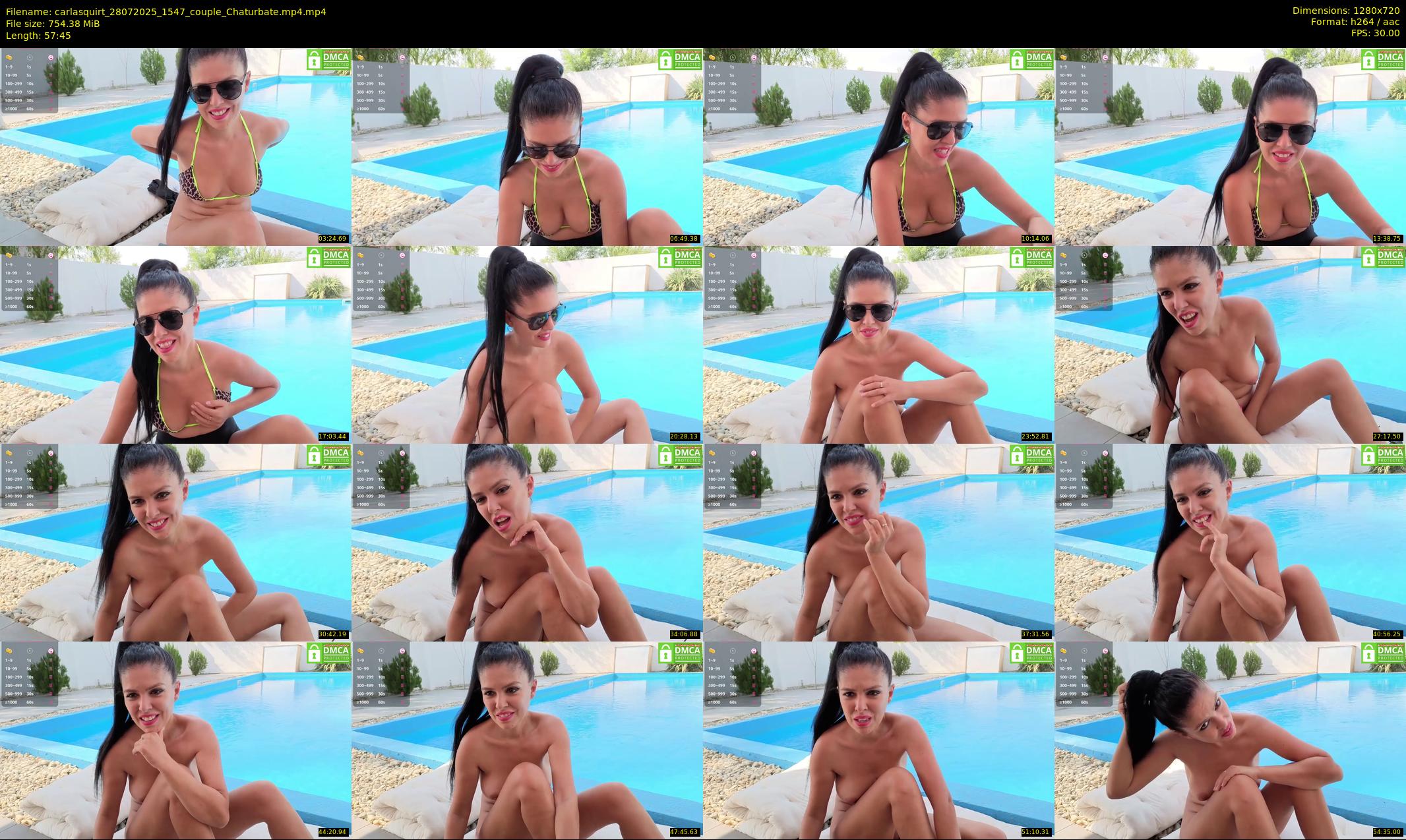 carlasquirt — 58 minute Chaturbate female cam show recording, 720p, Jul 28, 2025