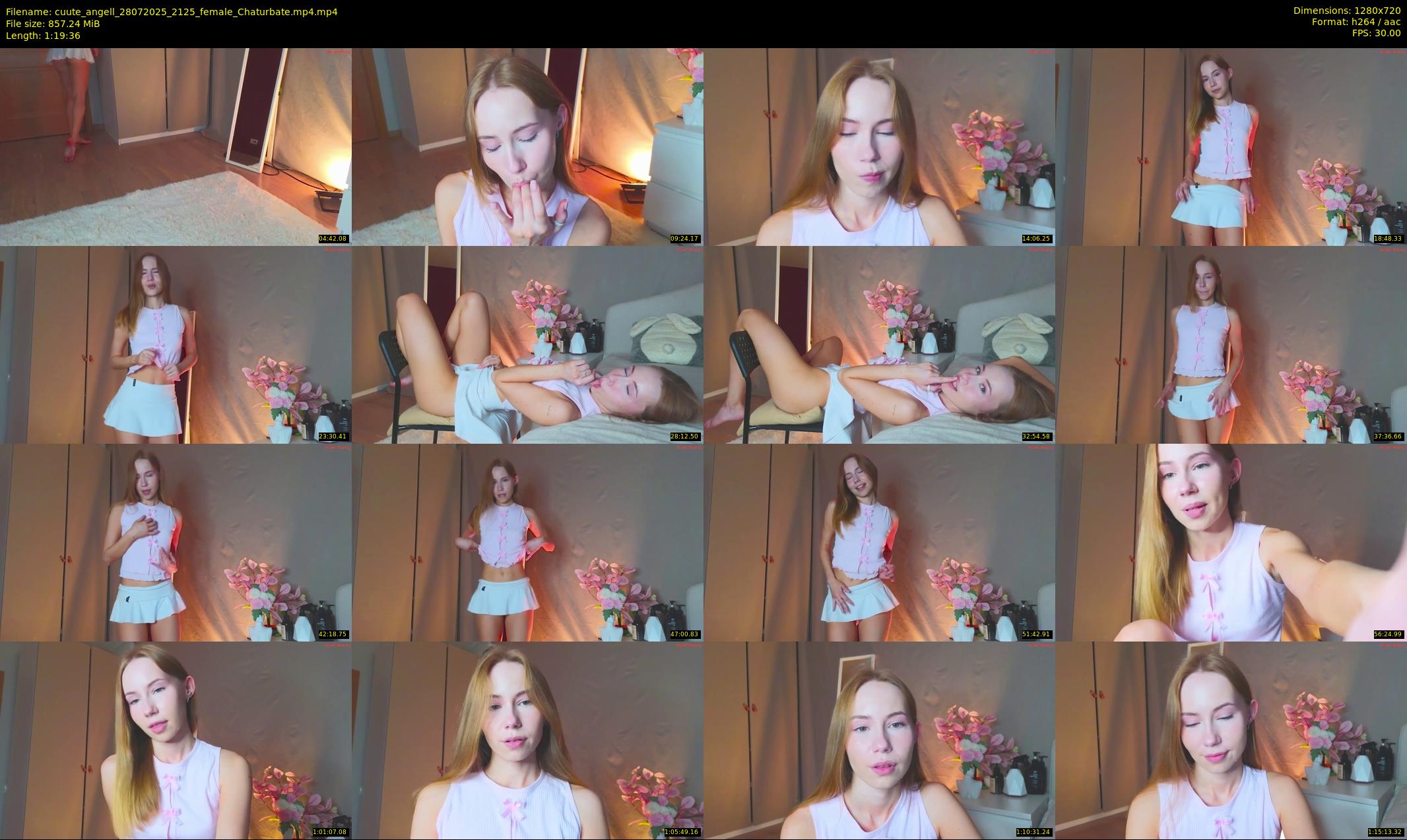cuute_angell — 80 minute Chaturbate female cam show recording, 720p, Jul 28, 2025