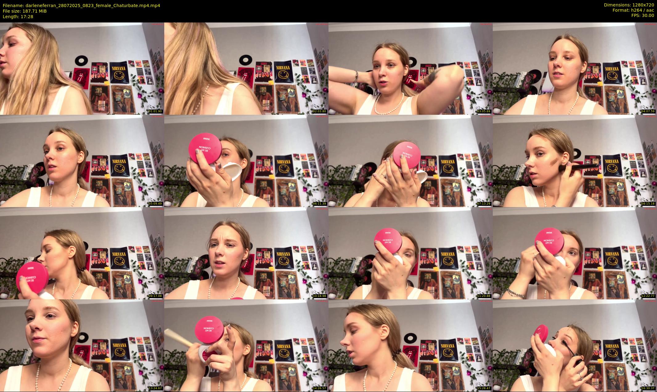 darleneferran — 18 minute Chaturbate female cam show recording, 720p, Jul 28, 2025