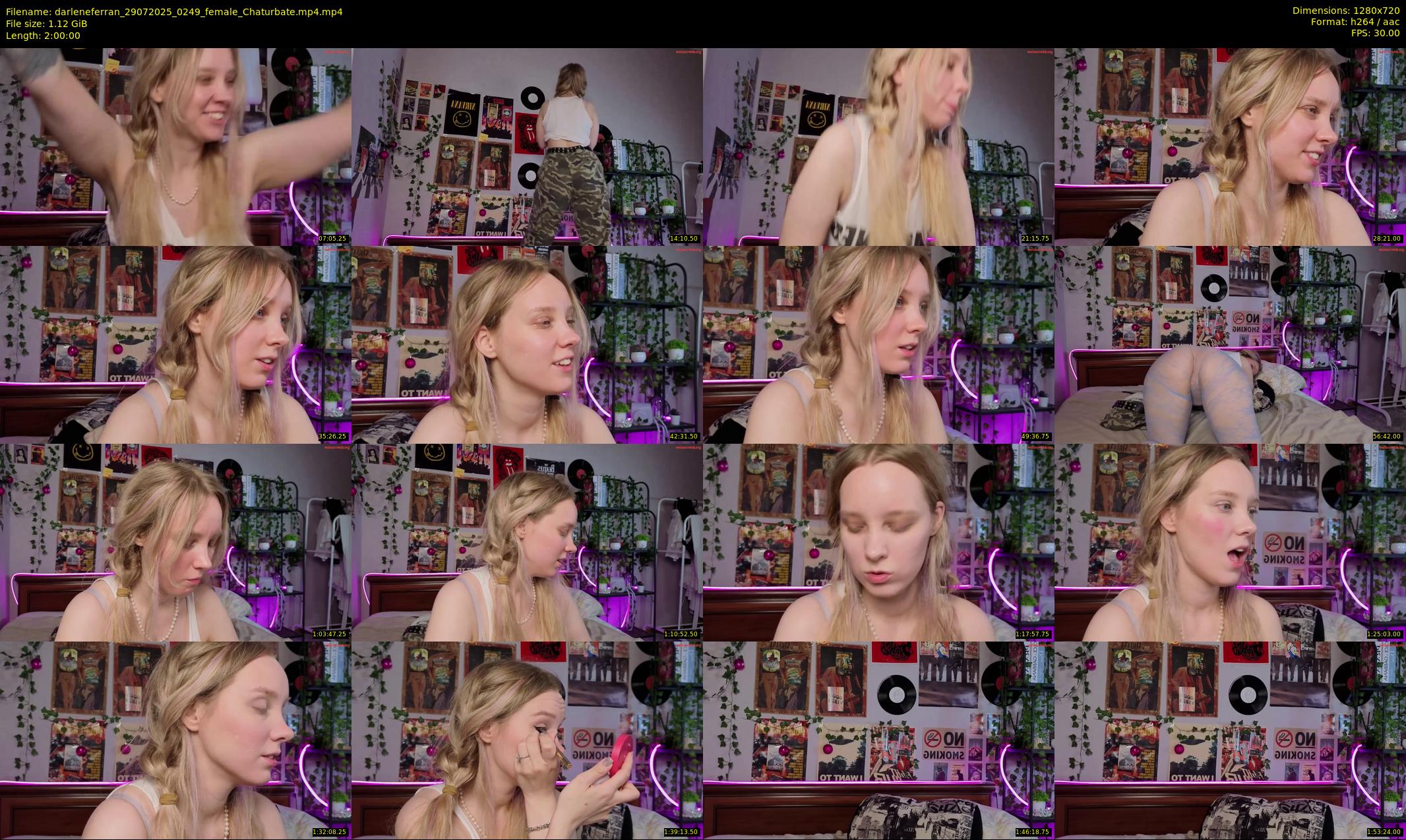 darleneferran — 120 minute Chaturbate female cam show recording, 720p, Jul 29, 2025