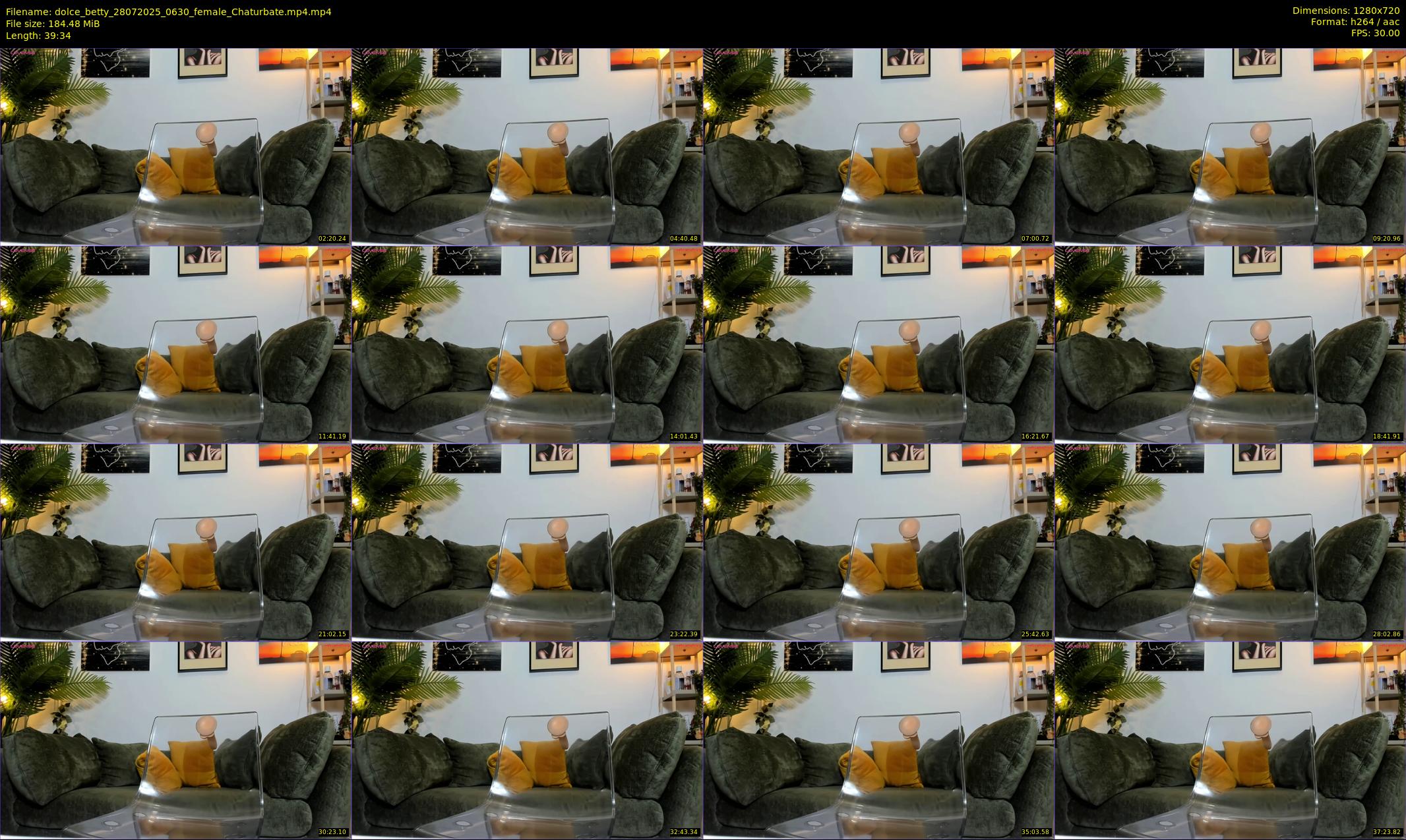 dolce_betty — 40 minute Chaturbate female cam show recording, 720p, Jul 28, 2025