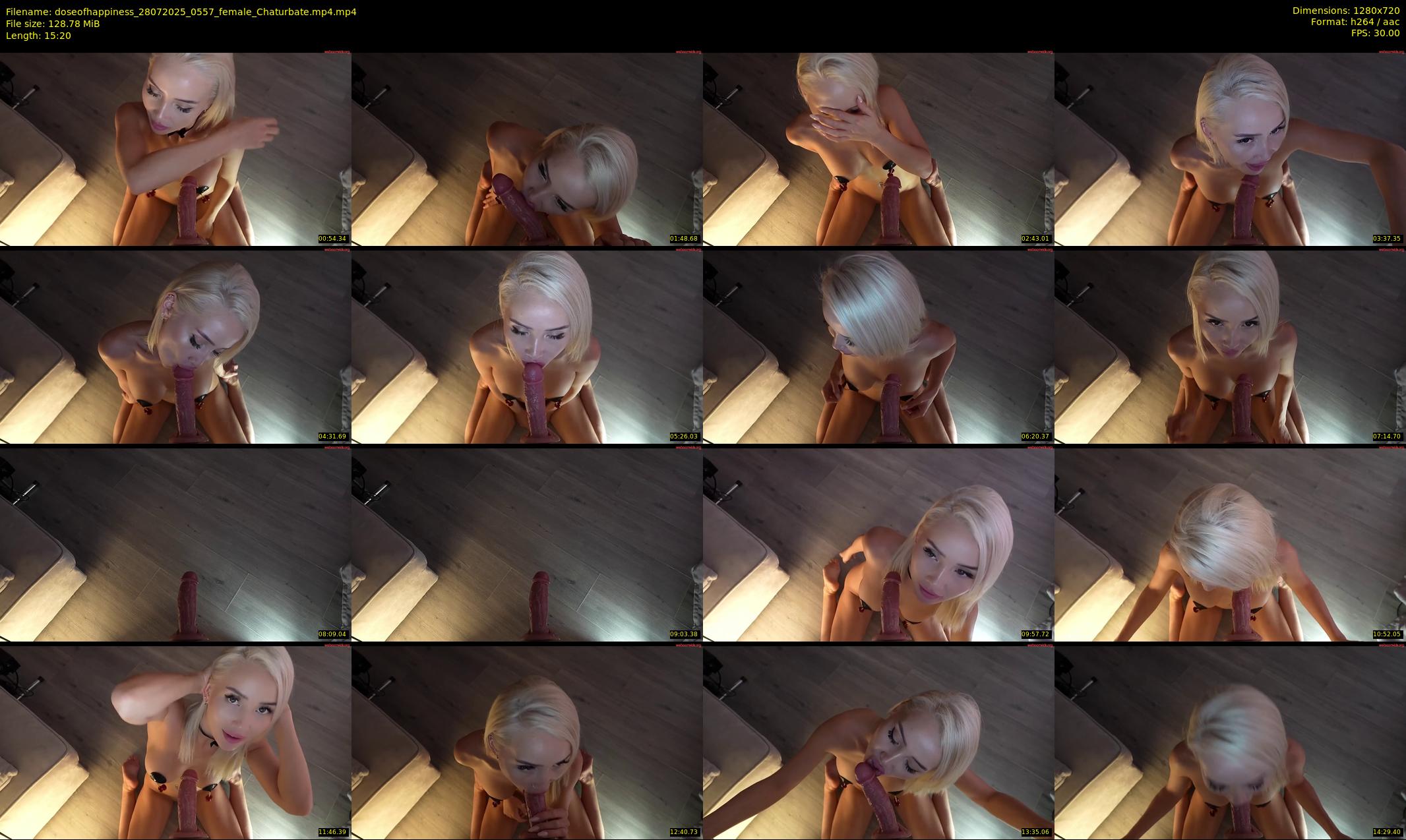 doseofhappiness — 16 minute Chaturbate female cam show recording, 720p, Jul 28, 2025