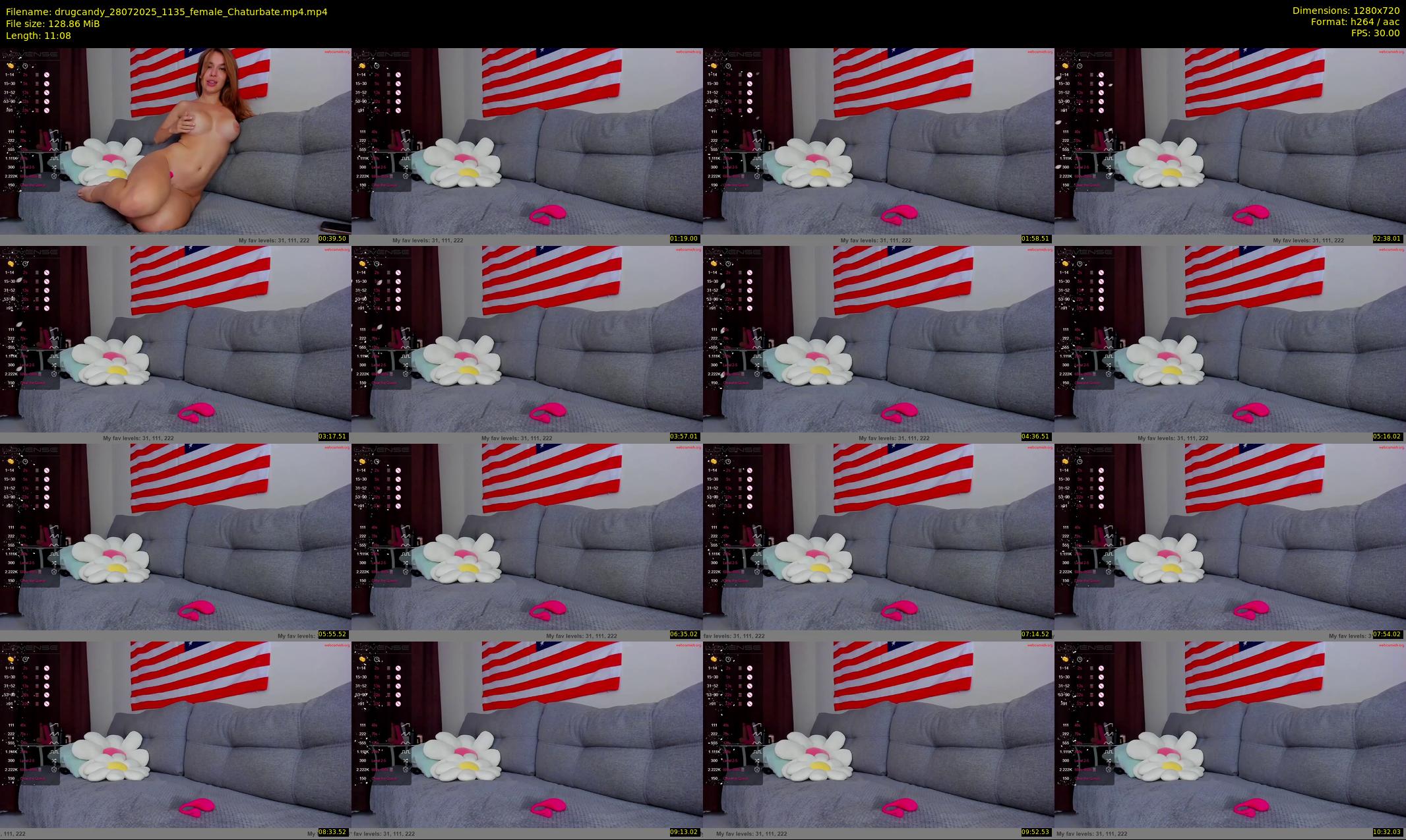 drugcandy — 12 minute Chaturbate female cam show recording, 720p, Jul 28, 2025
