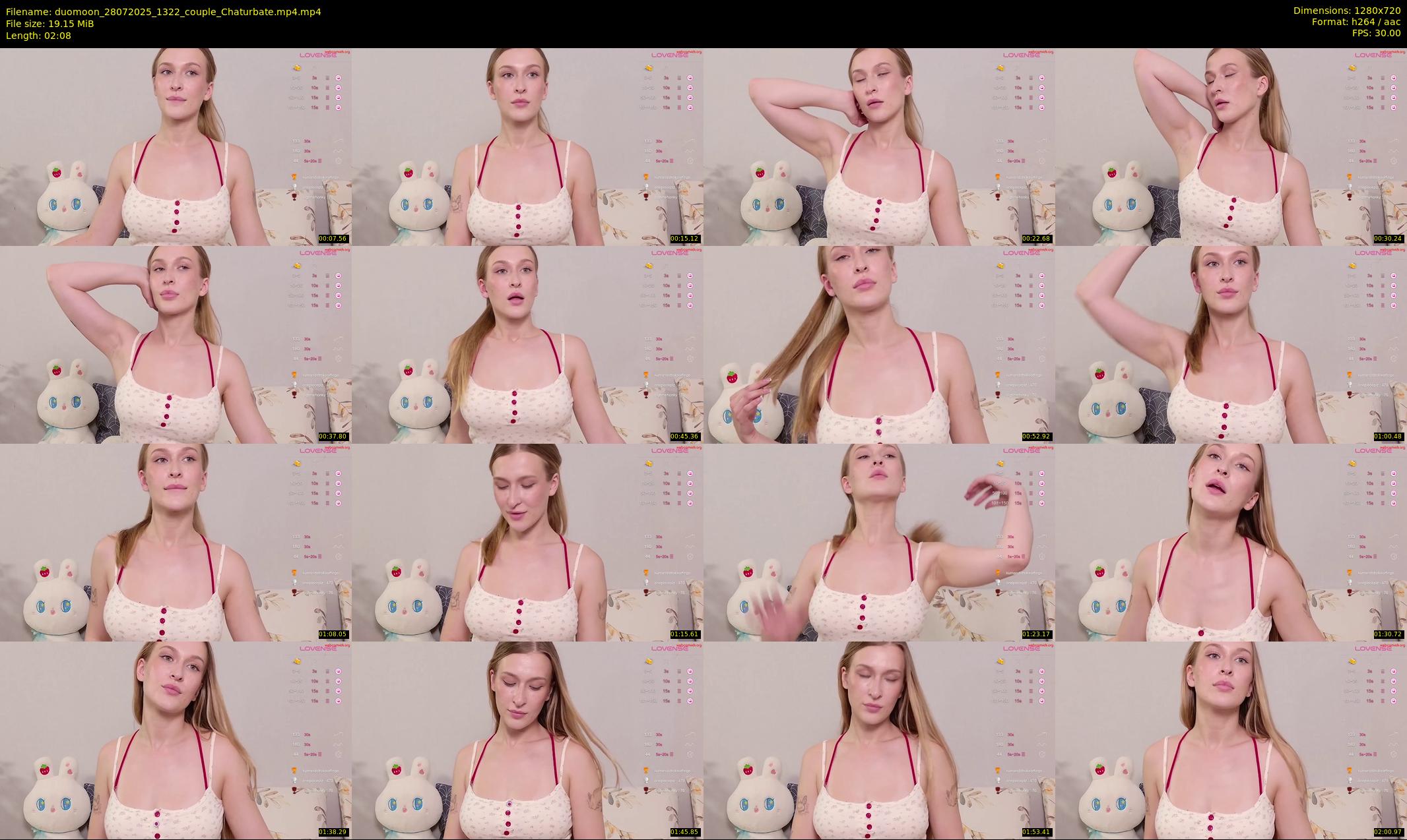 duomoon — 3 minute Chaturbate couple cam show recording, 720p, Jul 28, 2025