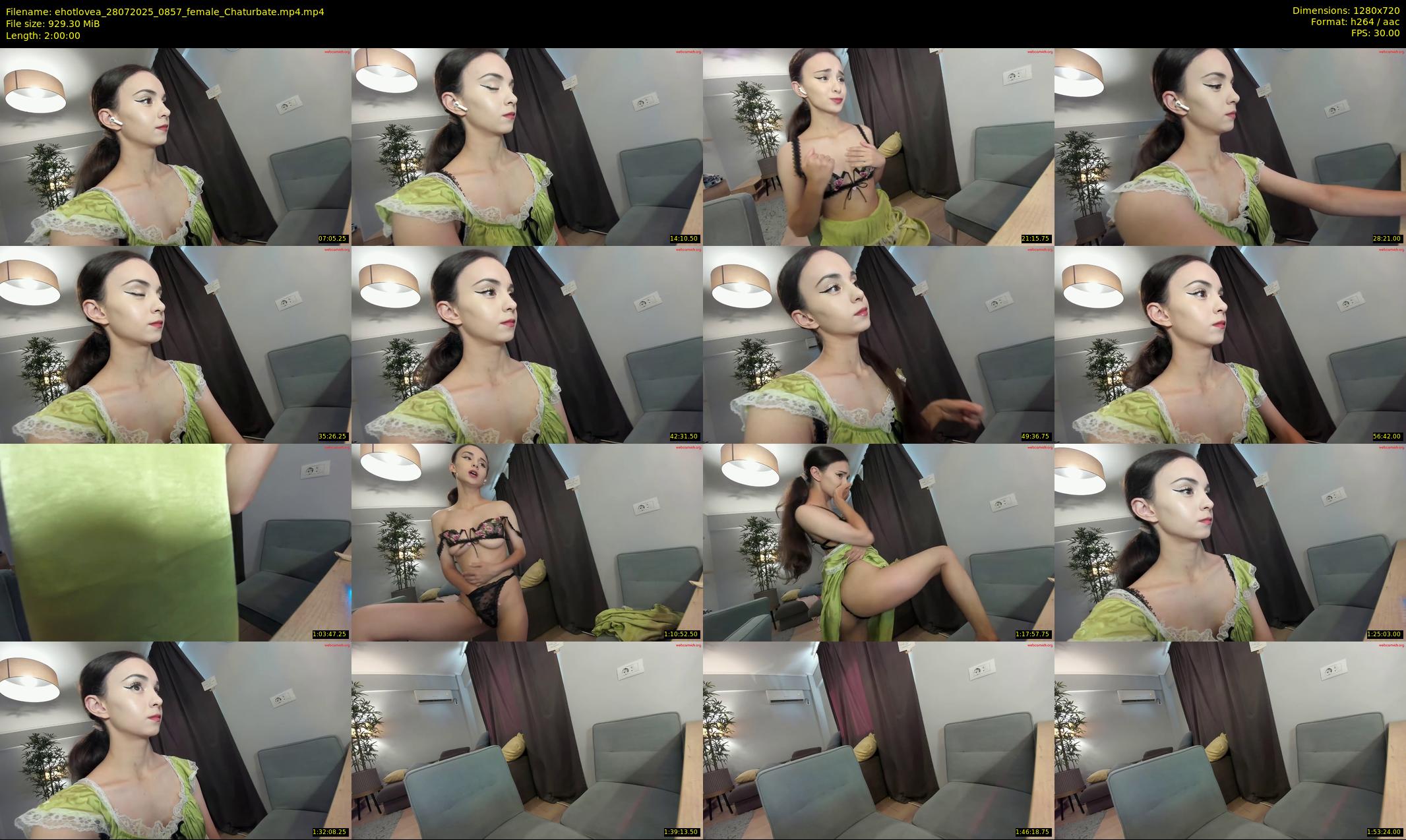 ehotlovea — 120 minute Chaturbate female cam show recording, 720p, Jul 28, 2025