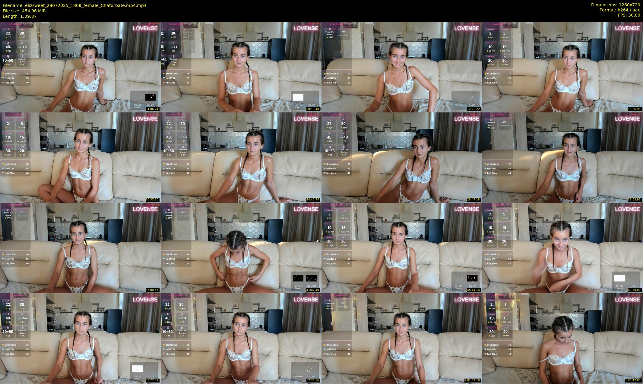 elizsweet — 70 minute Chaturbate female cam show recording, 720p, Jul 28, 2025