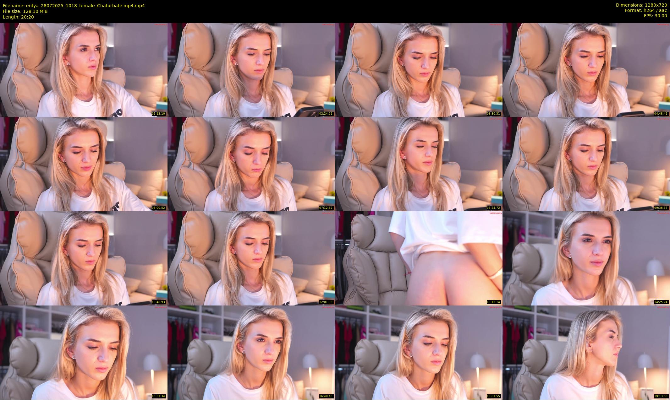 entya — 21 minute Chaturbate female cam show recording, 720p, Jul 28, 2025