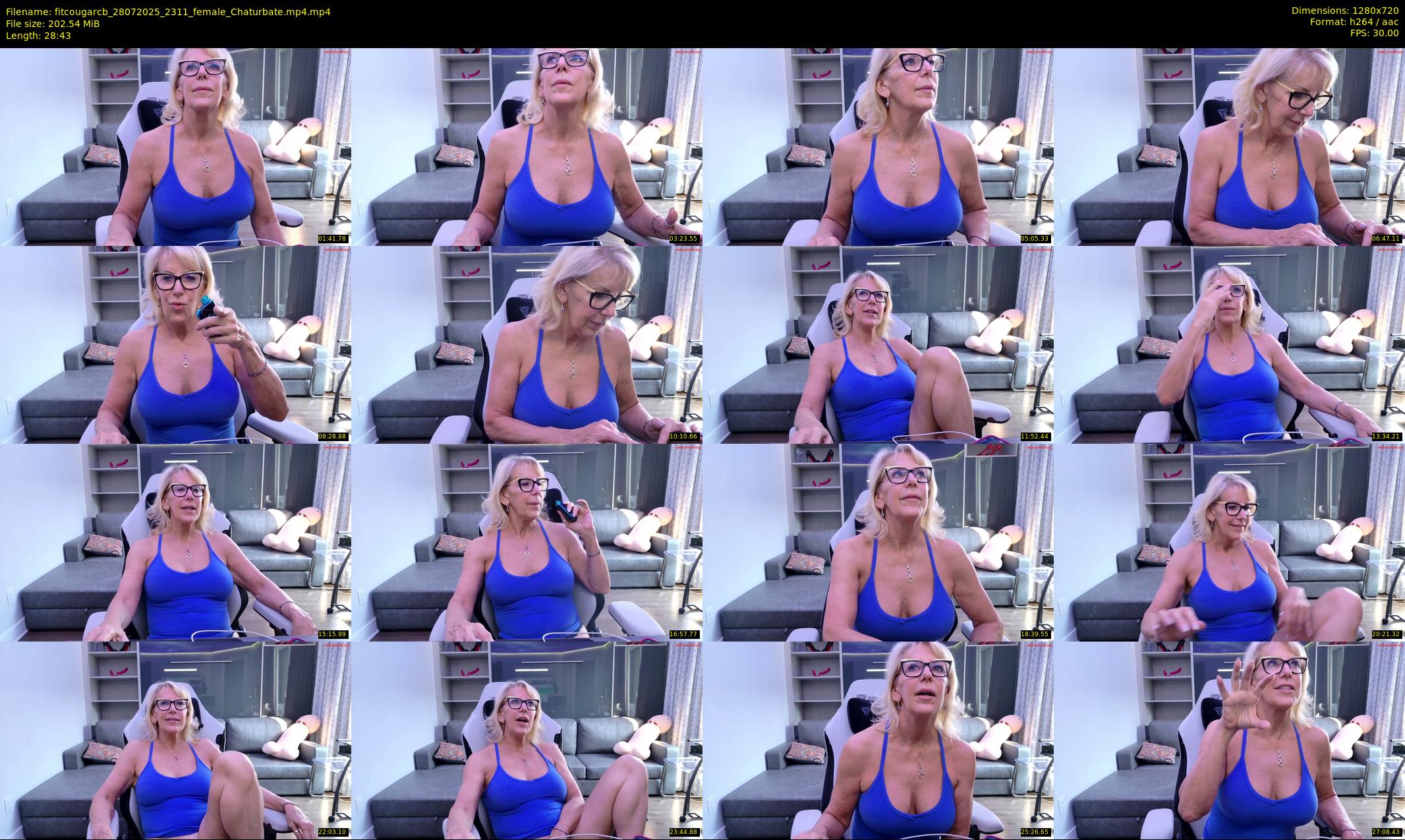 fitcougarcb — 29 minute Chaturbate female cam show recording, 720p, Jul 28, 2025