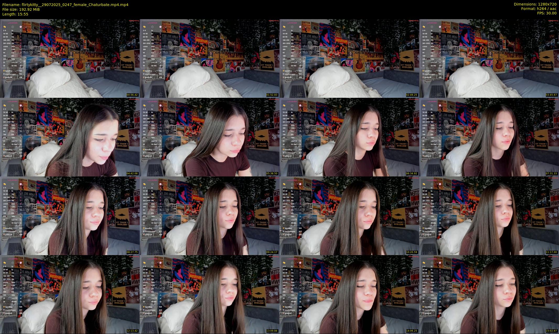flirtykitty_ — 16 minute Chaturbate female cam show recording, 720p, Jul 29, 2025