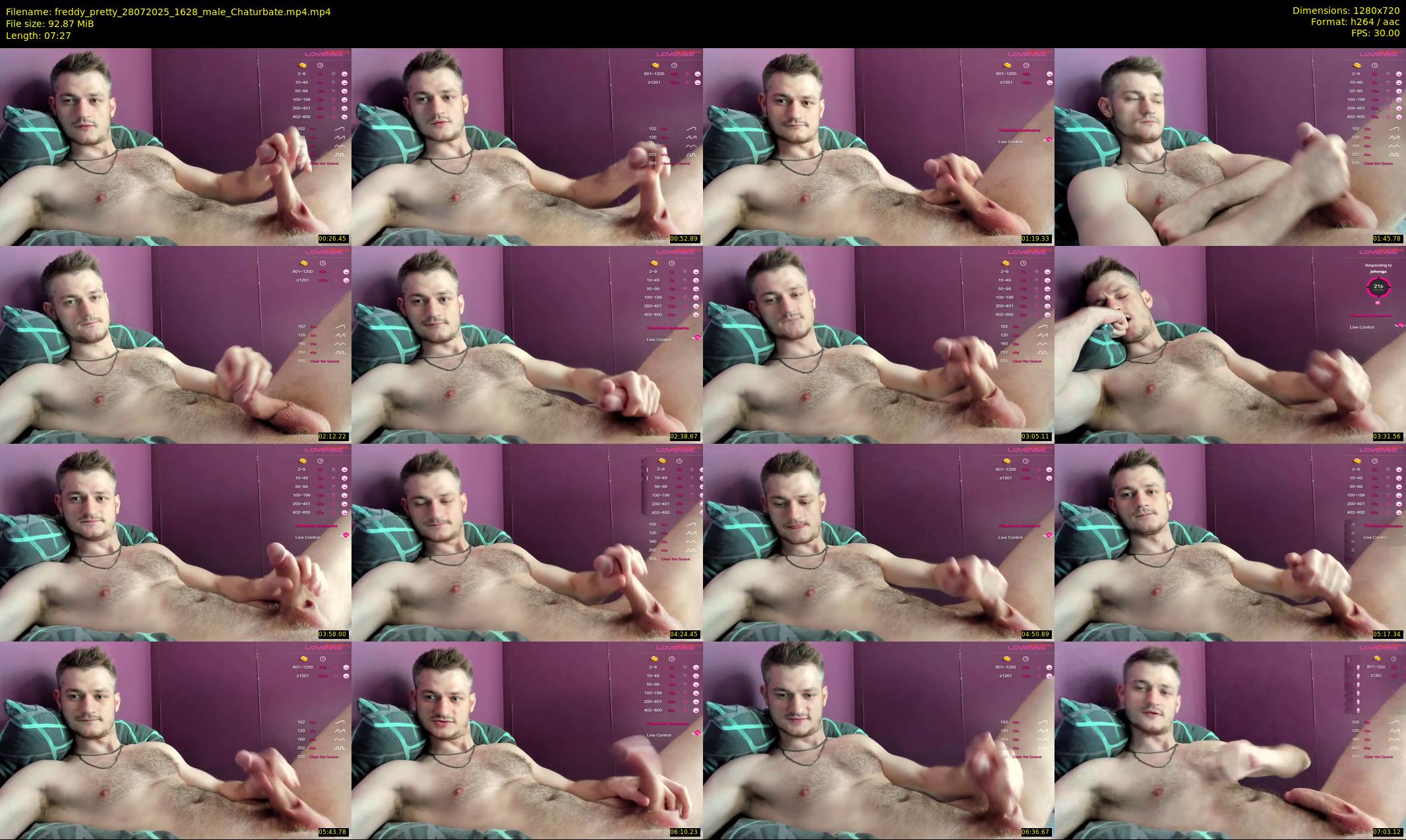 freddy_pretty — 8 minute Chaturbate male cam show recording, 720p, Jul 28, 2025
