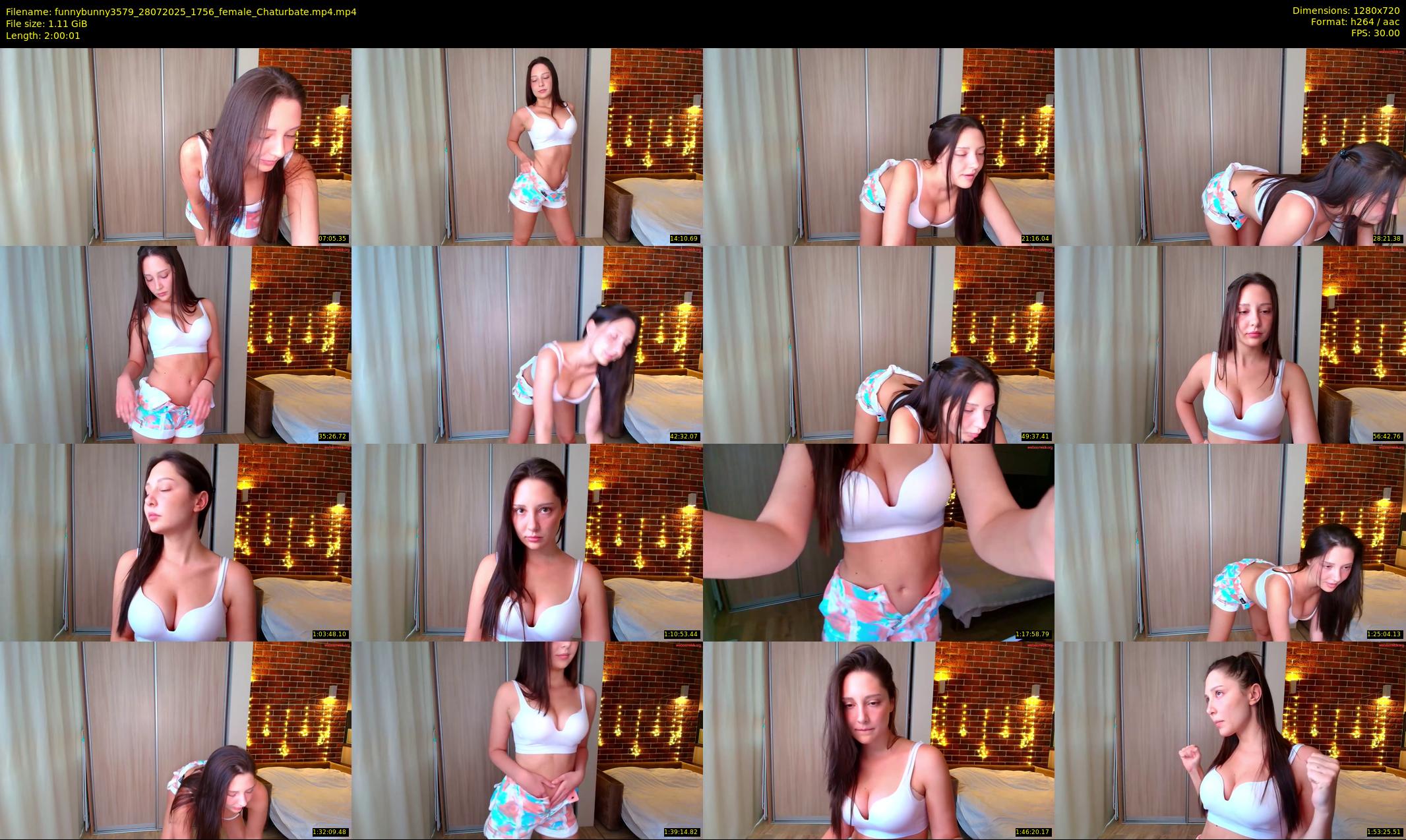 funnybunny3579 — 121 minute Chaturbate female cam show recording, 720p, Jul 28, 2025