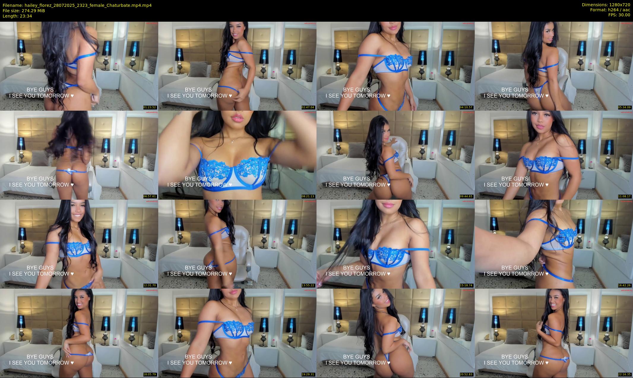 hailey_florez — 24 minute Chaturbate female cam show recording, 720p, Jul 28, 2025