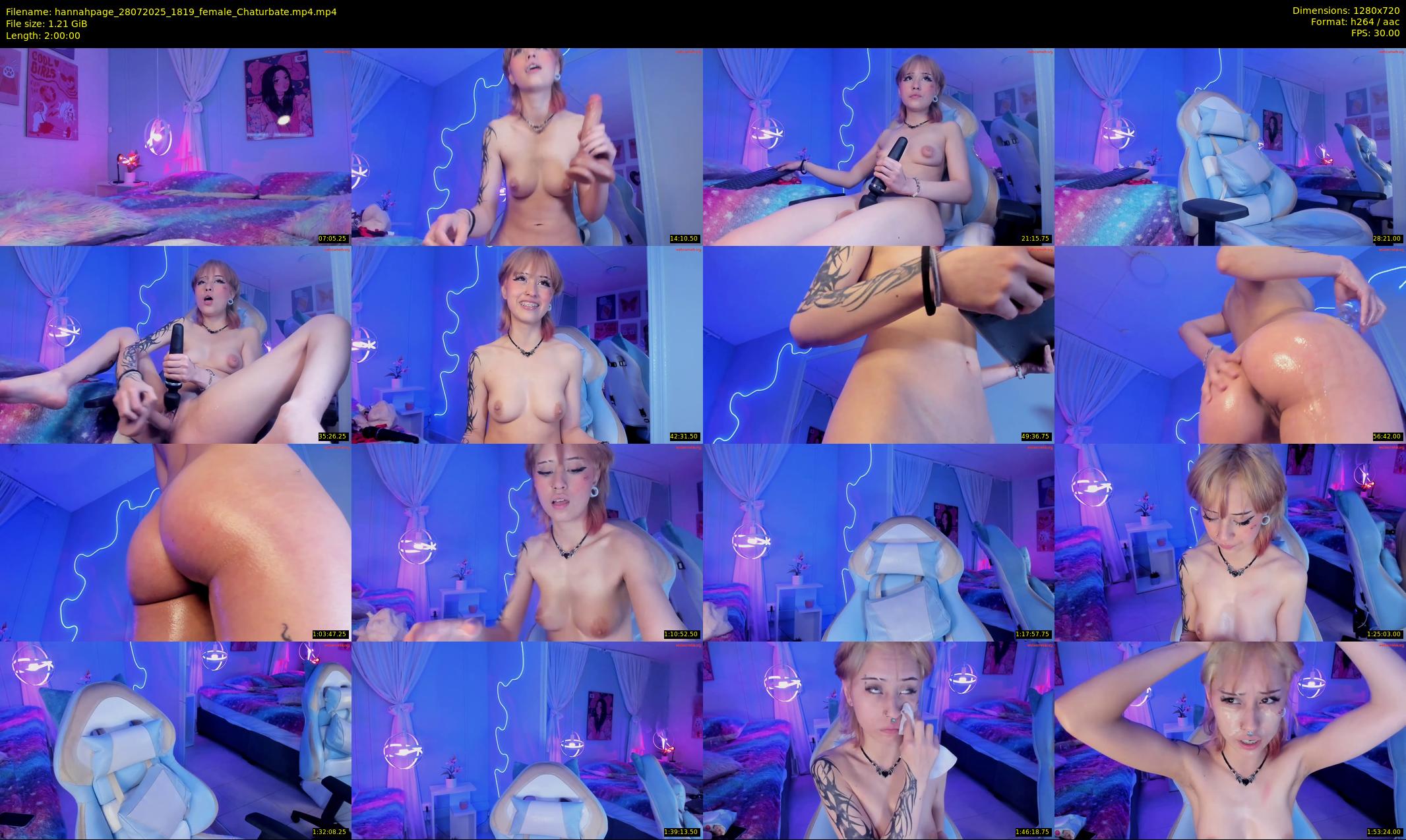 hannahpage — 120 minute Chaturbate female cam show recording, 720p, Jul 28, 2025