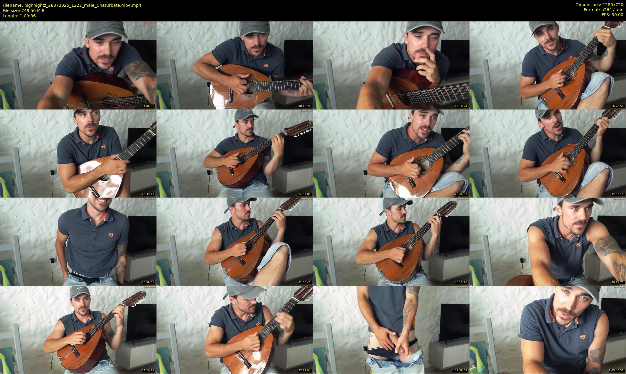 highnightz — 70 minute Chaturbate male cam show recording, 720p, Jul 28, 2025