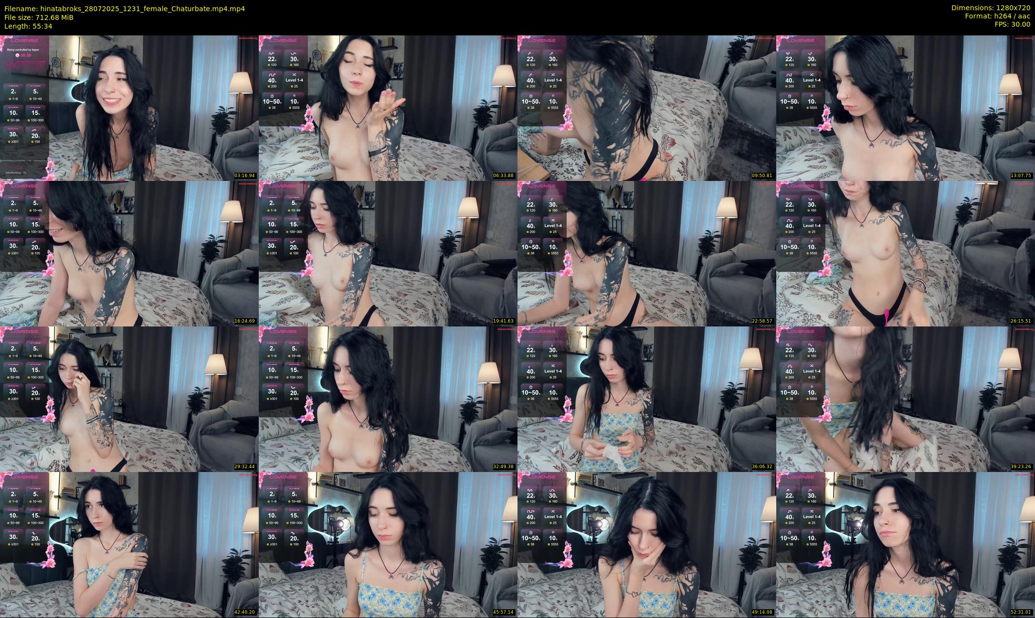 hinatabroks — 56 minute Chaturbate female cam show recording, 720p, Jul 28, 2025