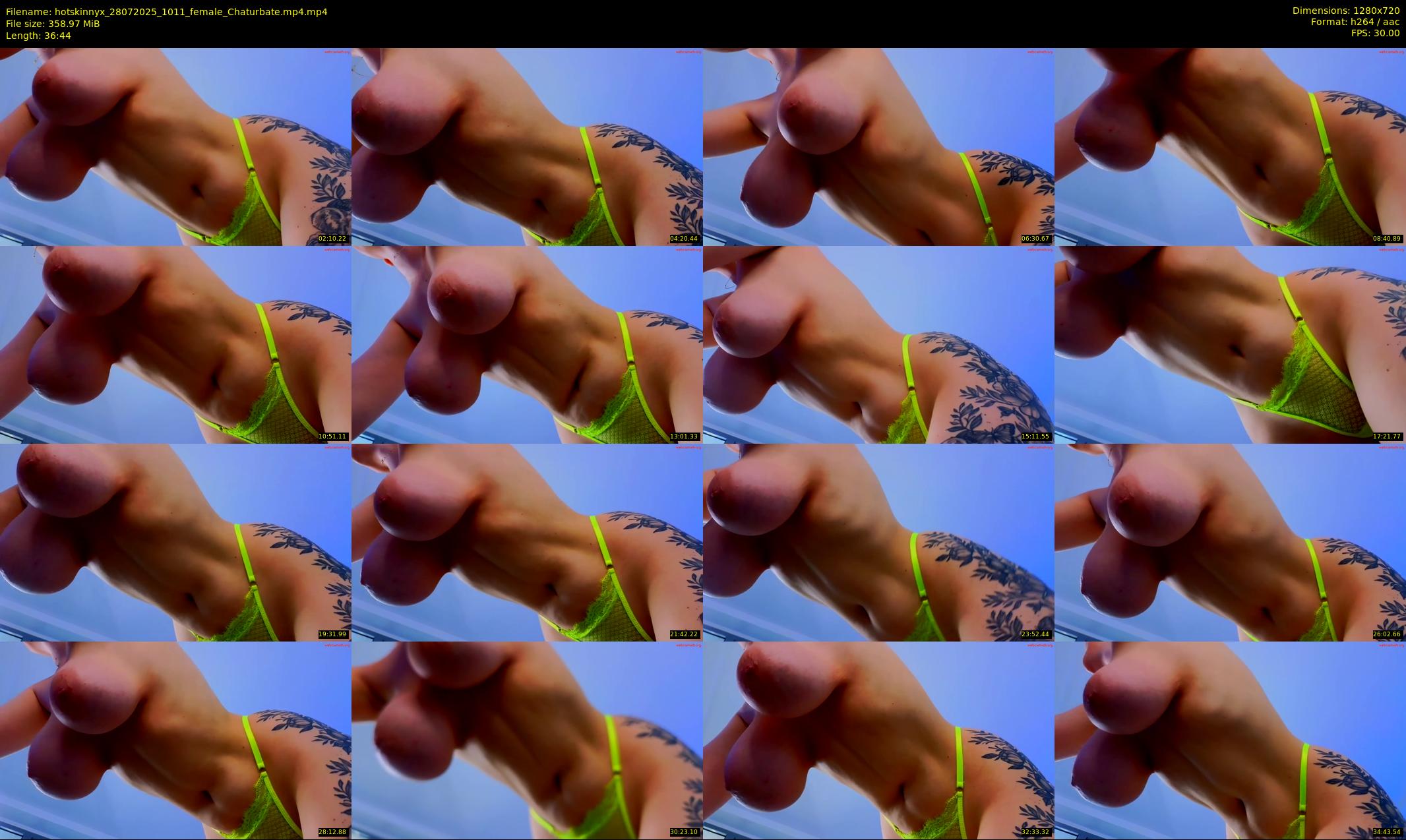 hotskinnyx — 37 minute Chaturbate female cam show recording, 720p, Jul 28, 2025