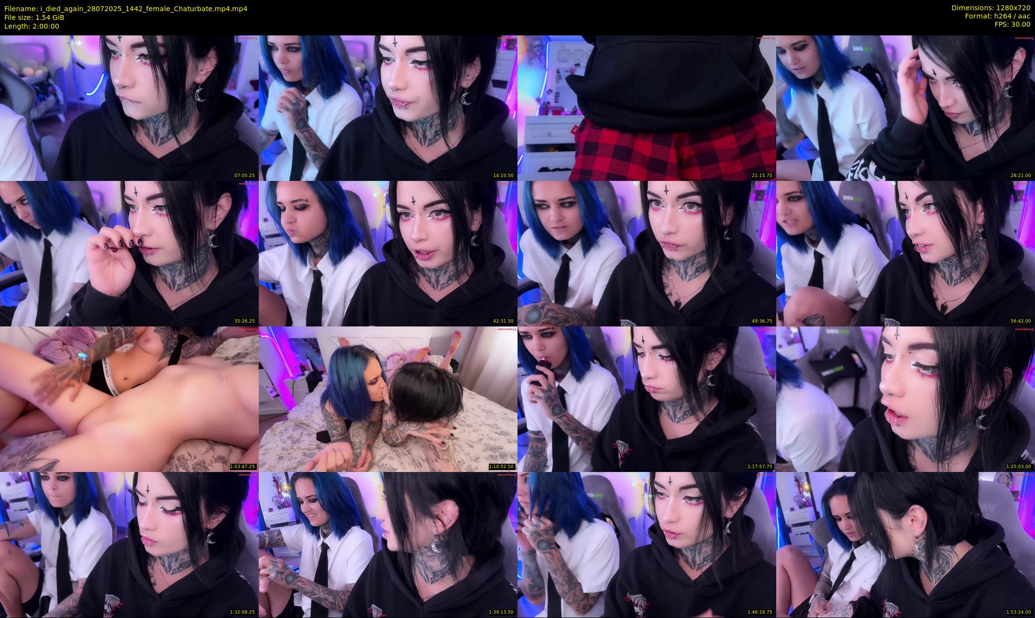 i_died_again — 120 minute Chaturbate female cam show recording, 720p, Jul 28, 2025