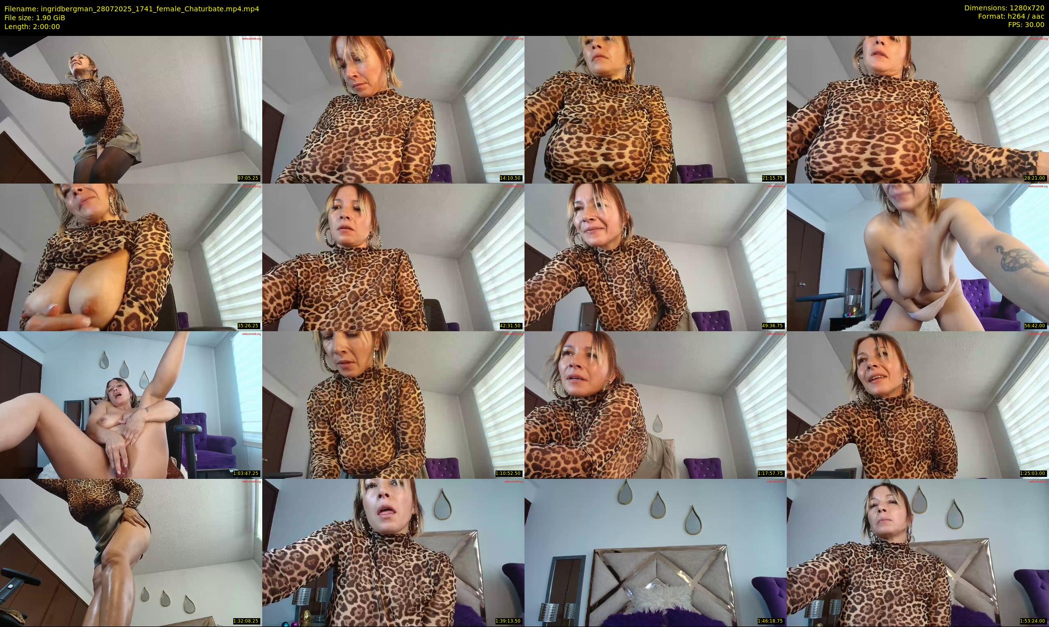 ingridbergman — 120 minute Chaturbate female cam show recording, 720p, Jul 28, 2025