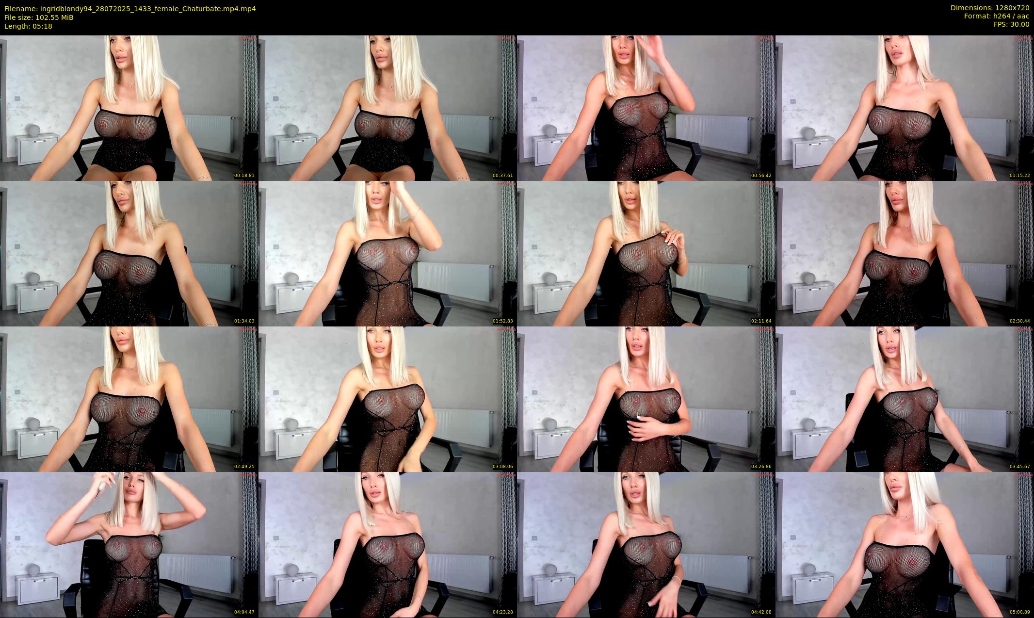 ingridblondy94 — 6 minute Chaturbate female cam show recording, 720p, Jul 28, 2025