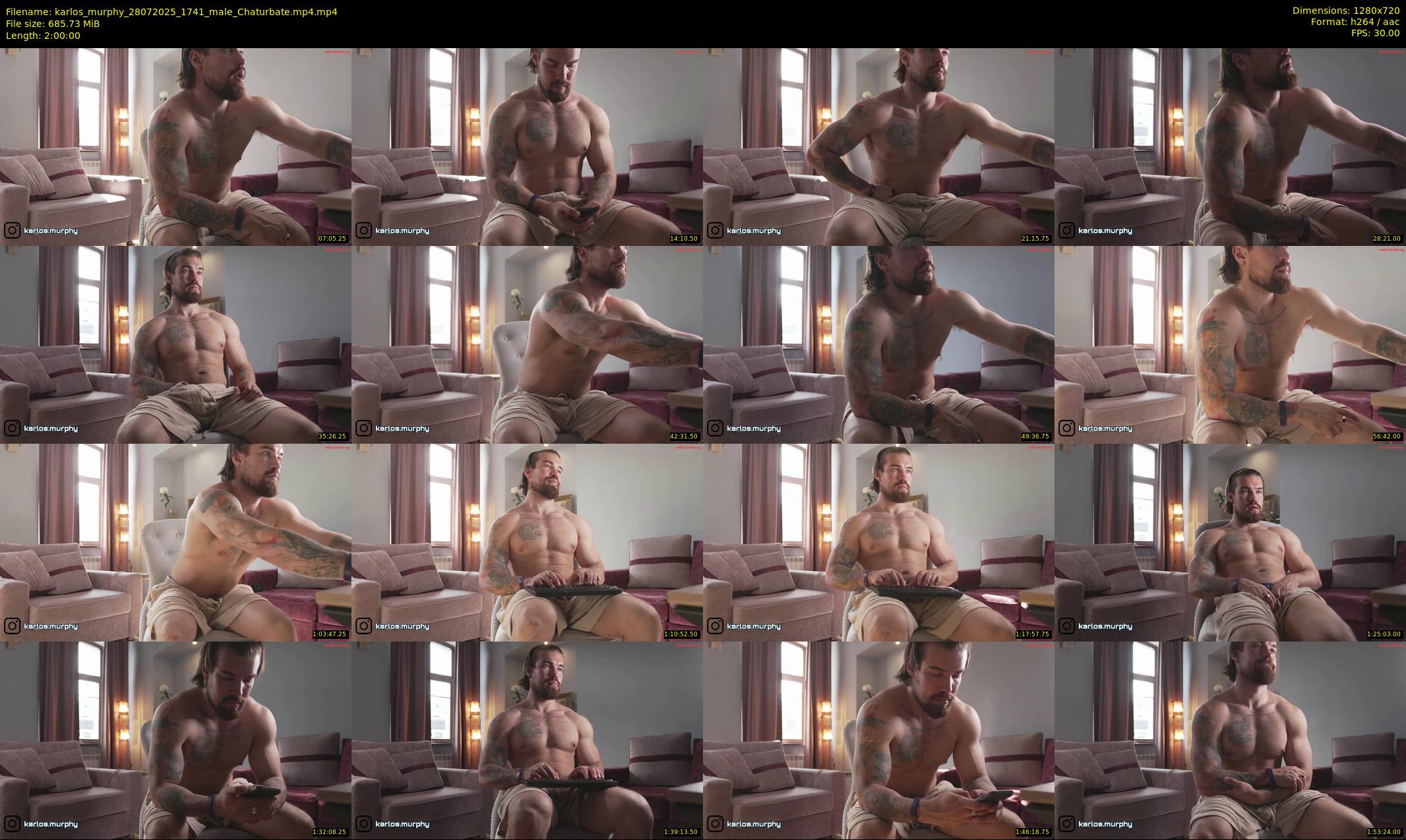karlos_murphy — 120 minute Chaturbate male cam show recording, 720p, Jul 28, 2025