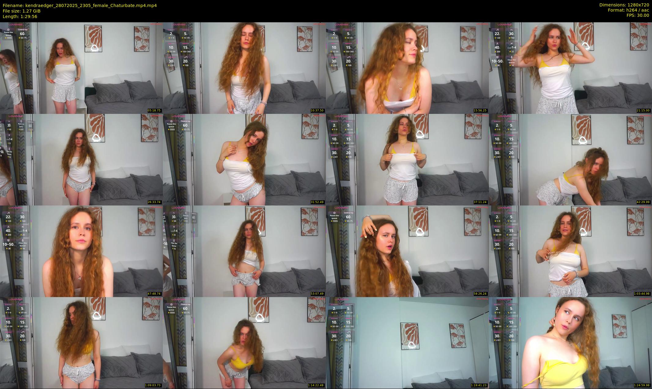 kendraedger — 90 minute Chaturbate female cam show recording, 720p, Jul 28, 2025