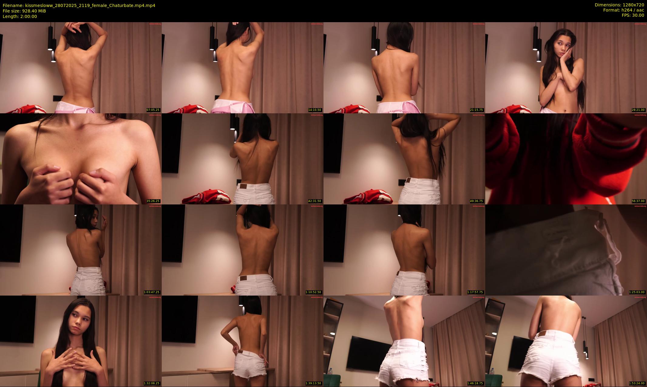 kissmesloww — 120 minute Chaturbate female cam show recording, 720p, Jul 28, 2025