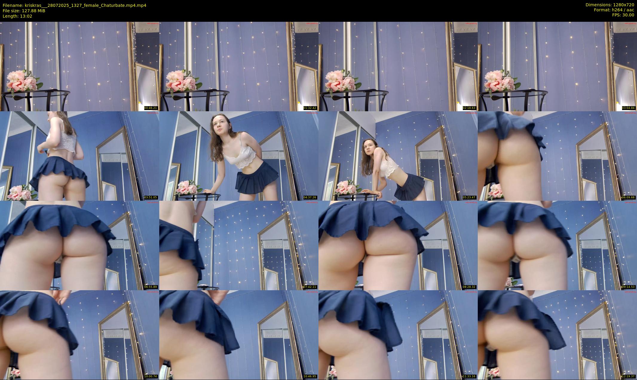 kriskras__ — 14 minute Chaturbate female cam show recording, 720p, Jul 28, 2025