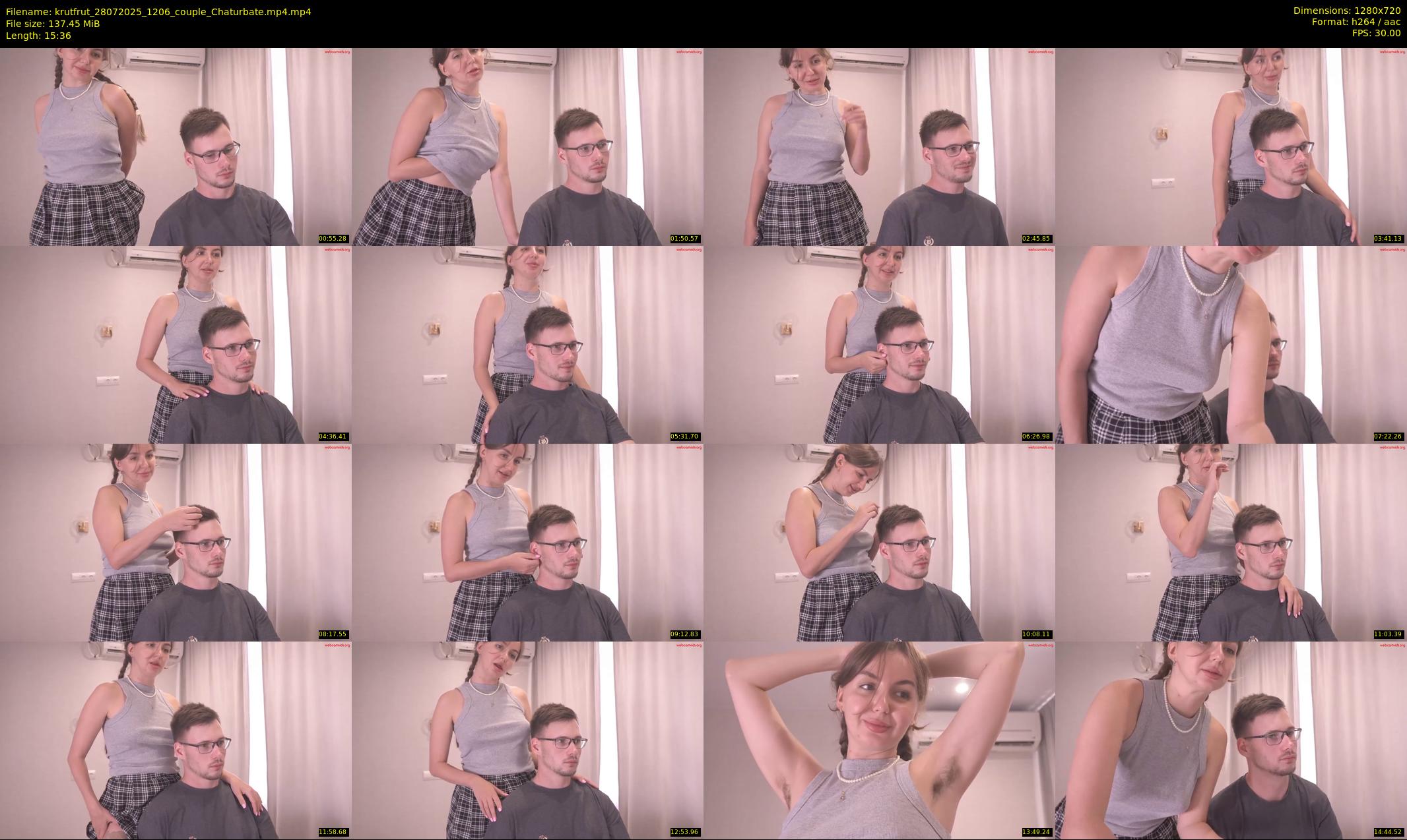 krutfrut — 16 minute Chaturbate couple cam show recording, 720p, Jul 28, 2025