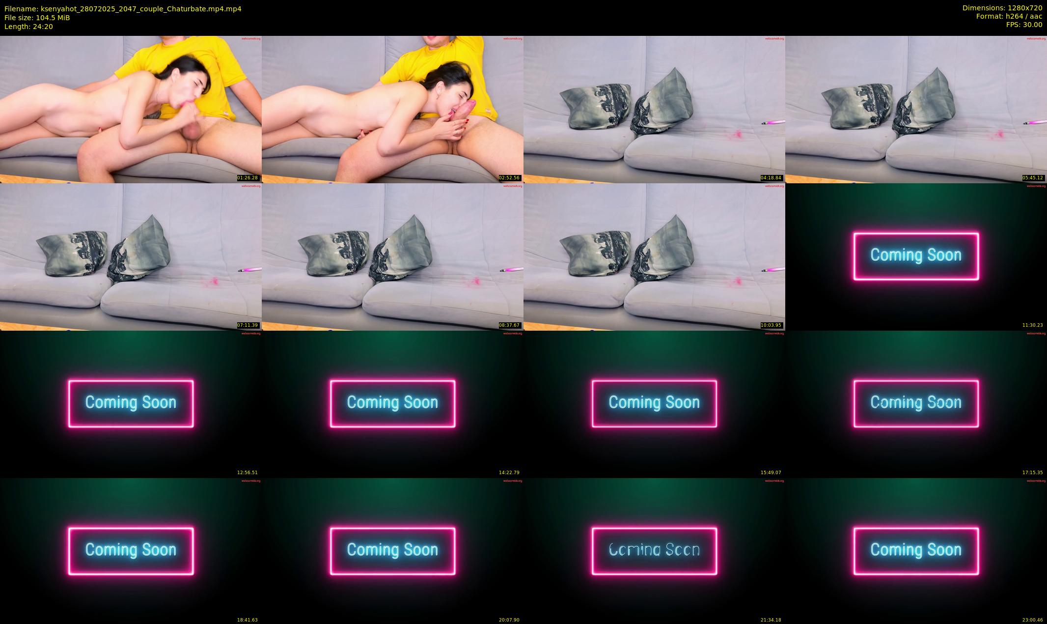 ksenyahot — 25 minute Chaturbate couple cam show recording, 720p, Jul 28, 2025