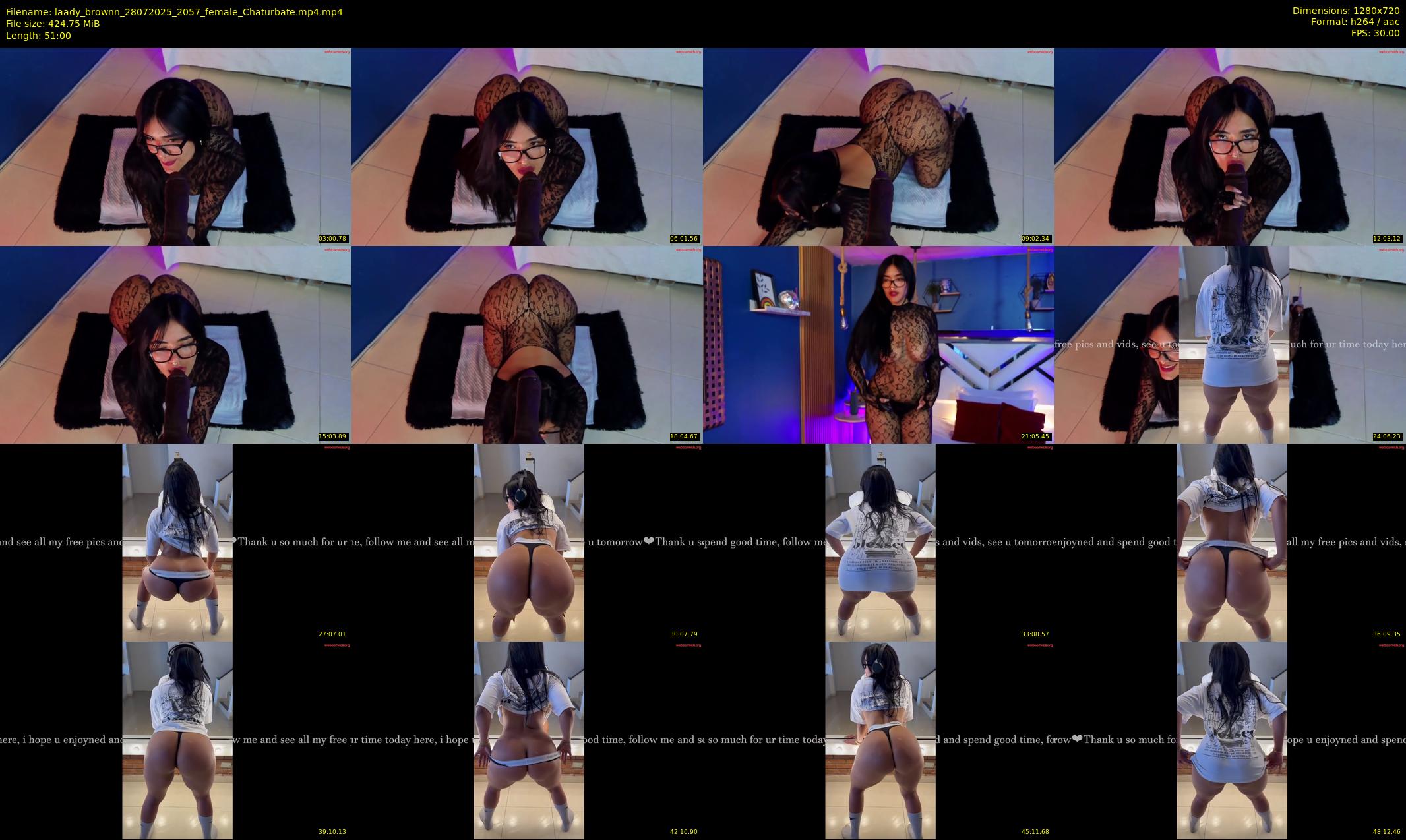 laady_brownn — 51 minute Chaturbate female cam show recording, 720p, Jul 28, 2025