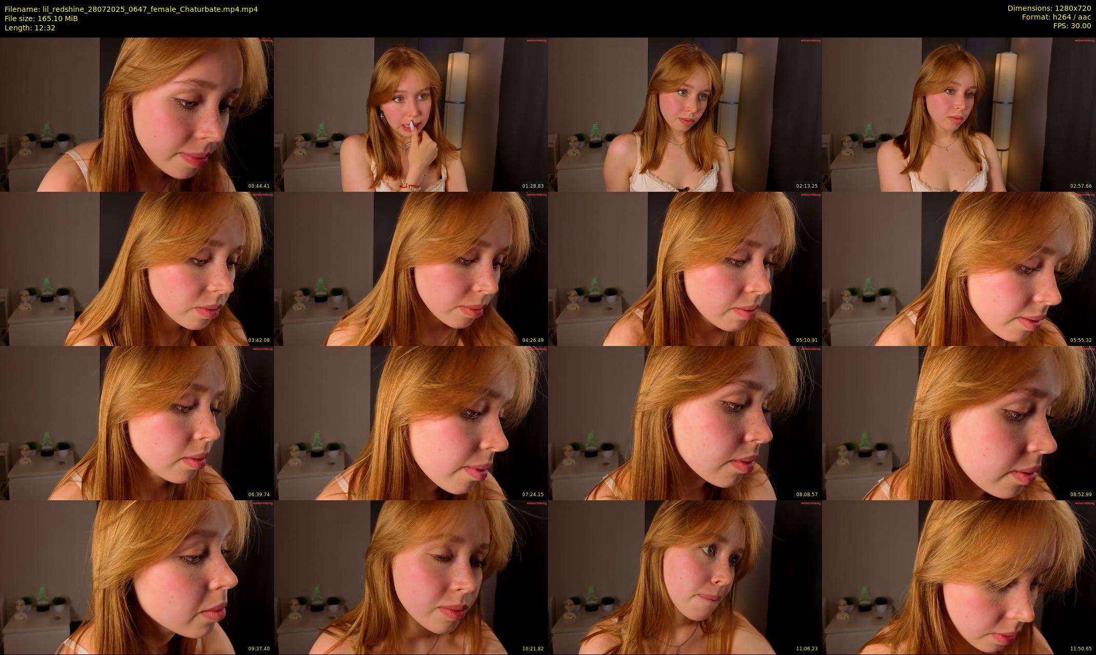 lil_redshine — 13 minute Chaturbate female cam show recording, 720p, Jul 28, 2025