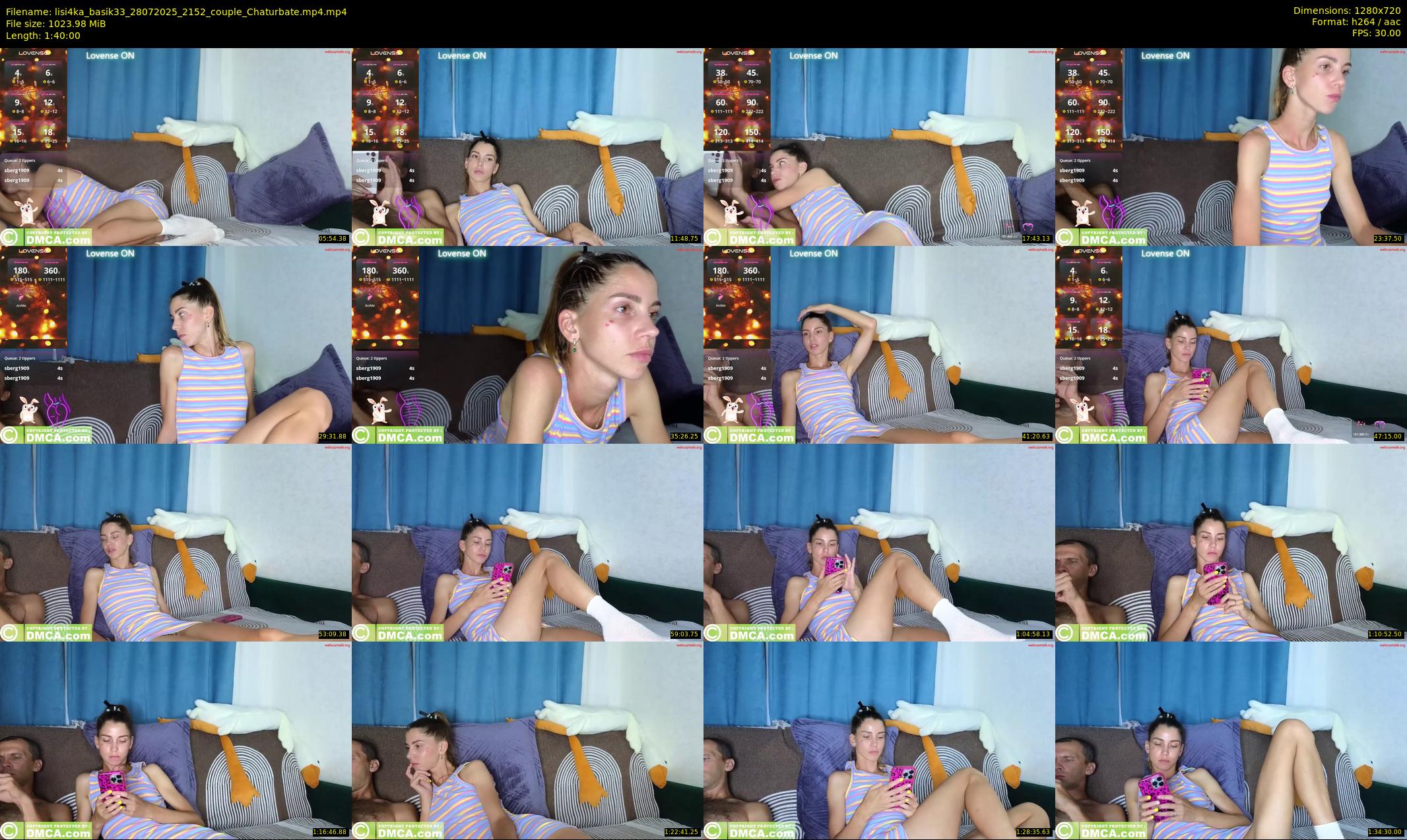 lisi4ka_basik33 — 100 minute Chaturbate couple cam show recording, 720p, Jul 28, 2025