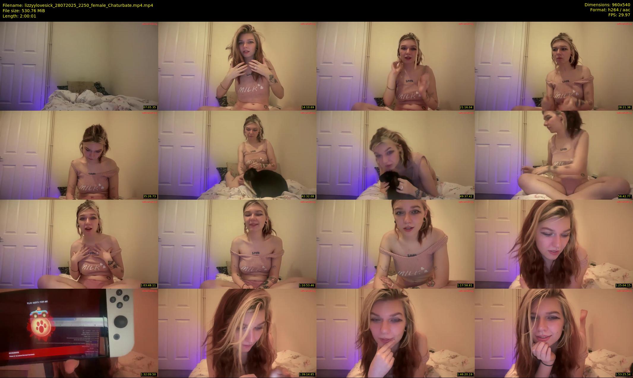 lizzyylovesick — 121 minute Chaturbate female cam show recording, 480p, Jul 28, 2025