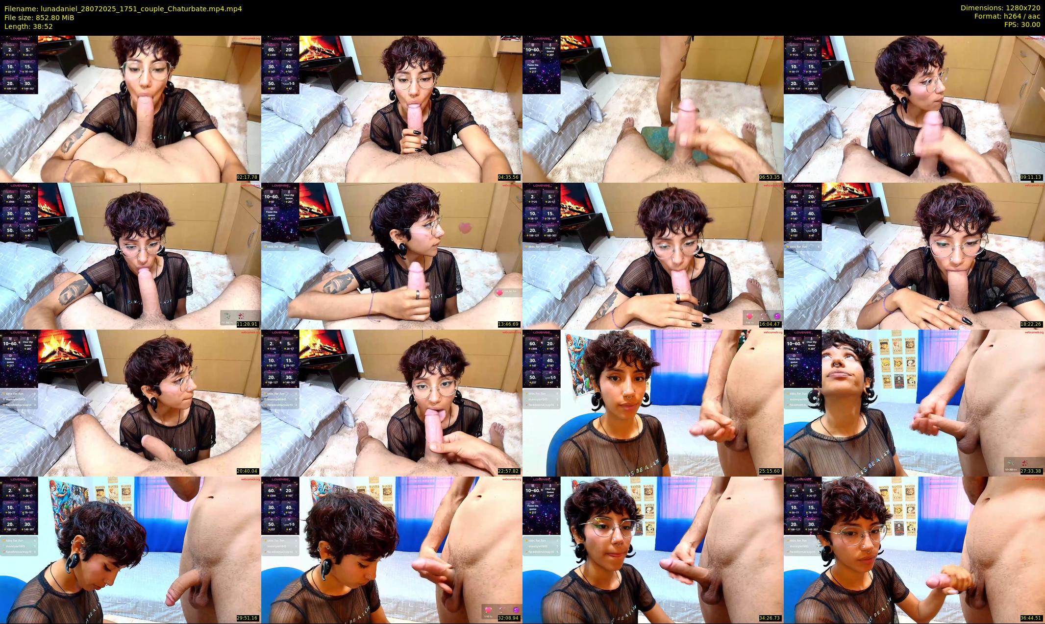 lunadaniel — 39 minute Chaturbate couple cam show recording, 720p, Jul 28, 2025