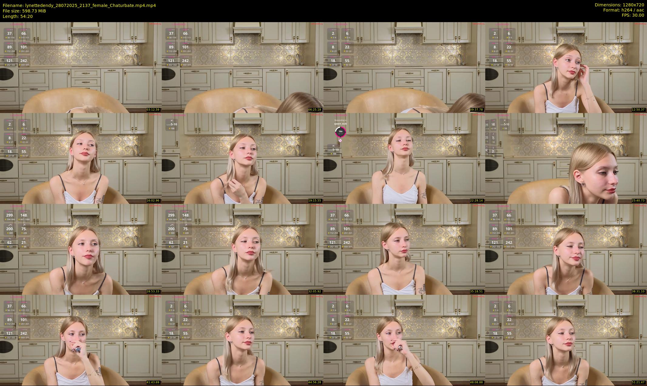 lynettedendy — 55 minute Chaturbate female cam show recording, 720p, Jul 28, 2025