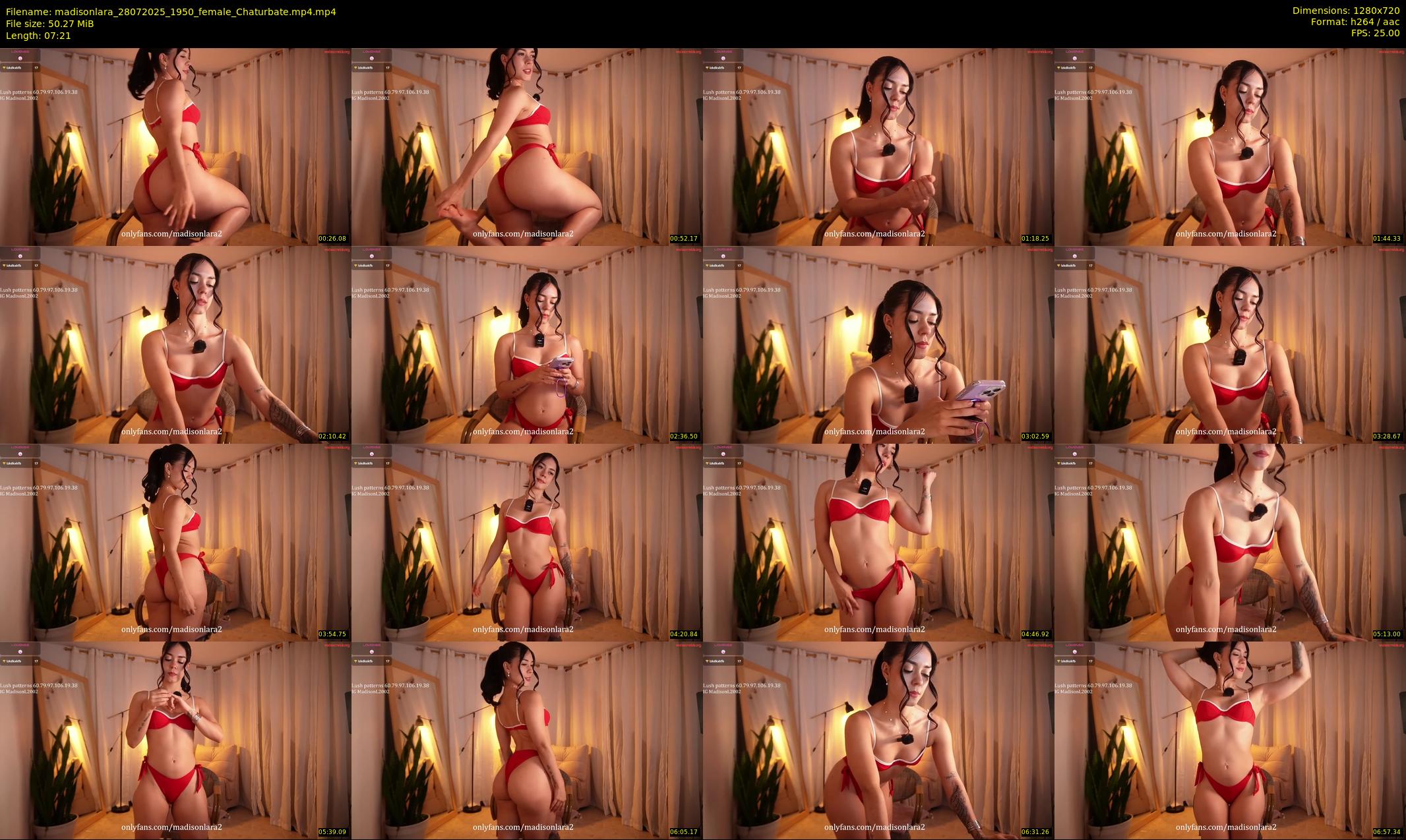 madisonlara — 8 minute Chaturbate female cam show recording, 720p, Jul 28, 2025