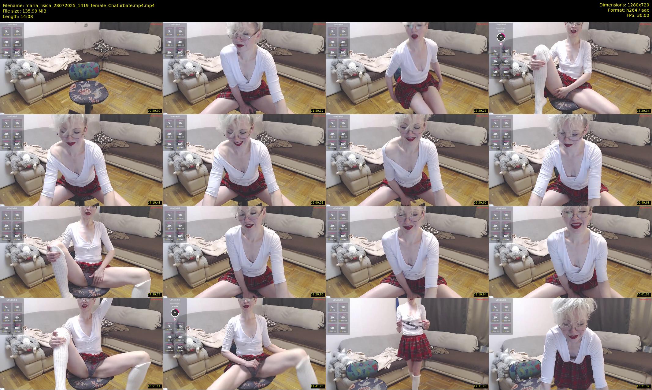 maria_lisica — 15 minute Chaturbate female cam show recording, 720p, Jul 28, 2025