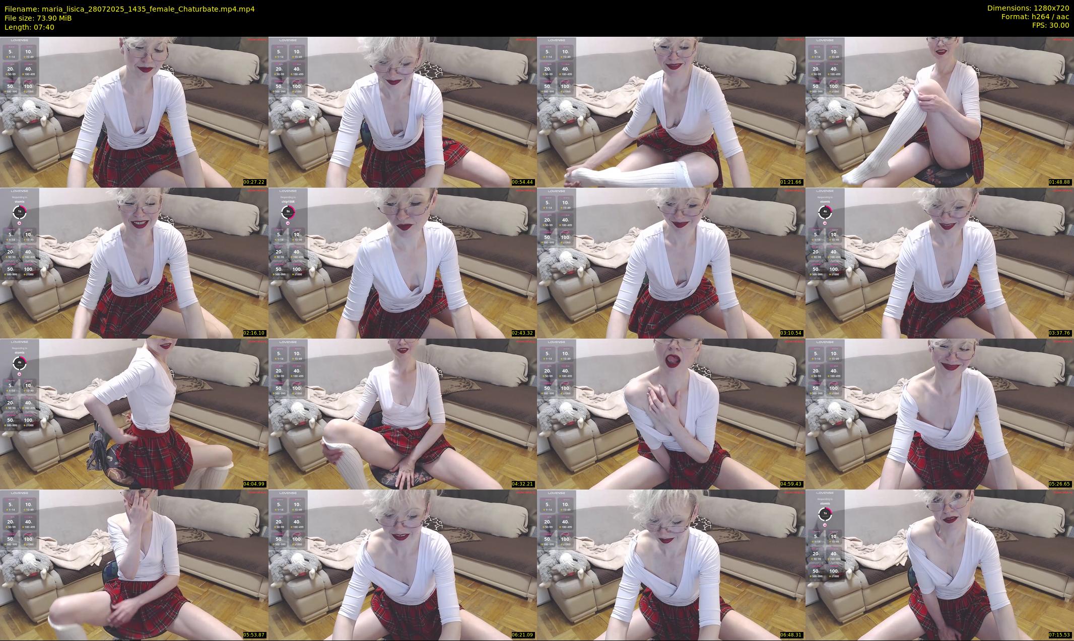 maria_lisica — 8 minute Chaturbate female cam show recording, 720p, Jul 28, 2025