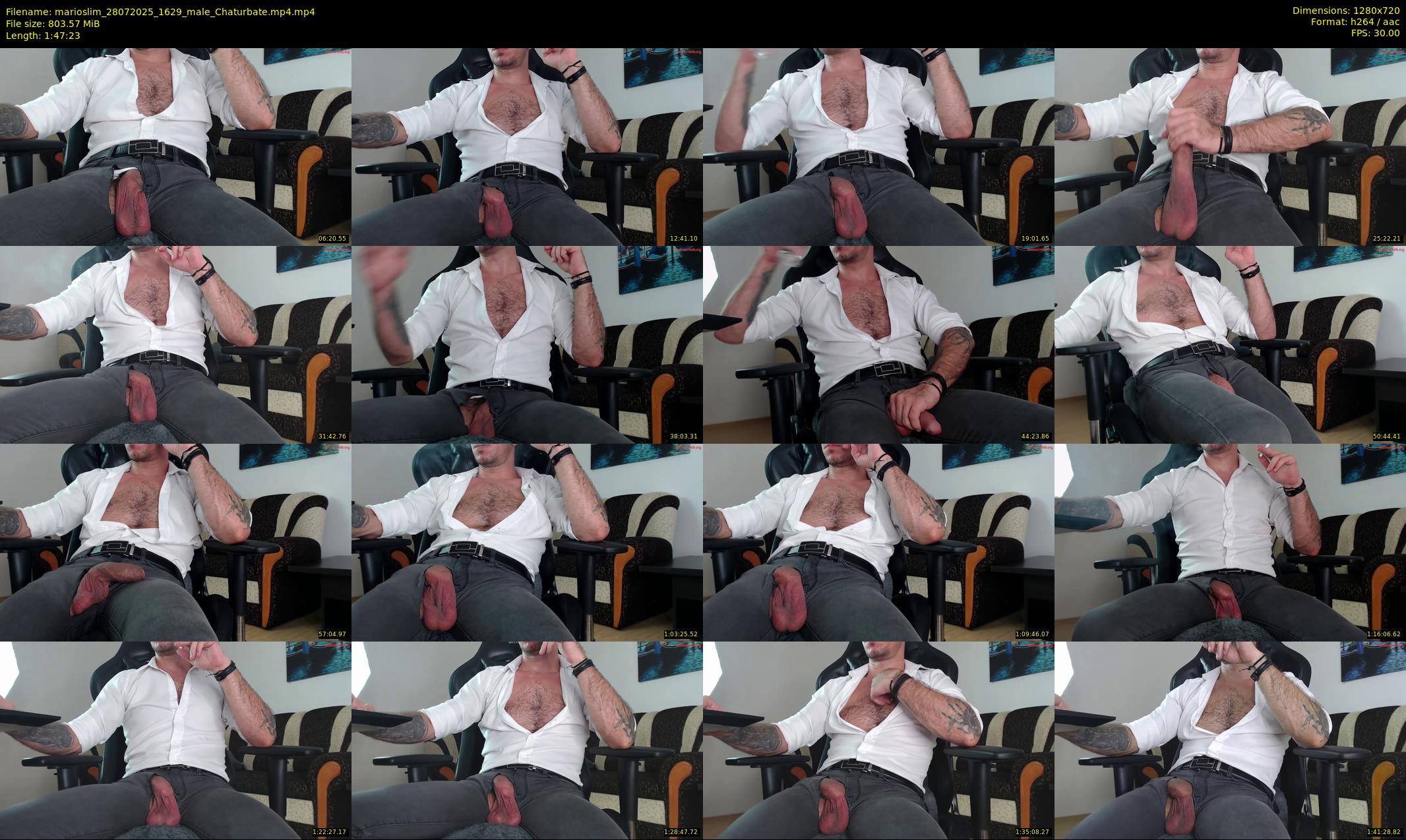 marioslim — 108 minute Chaturbate male cam show recording, 720p, Jul 28, 2025