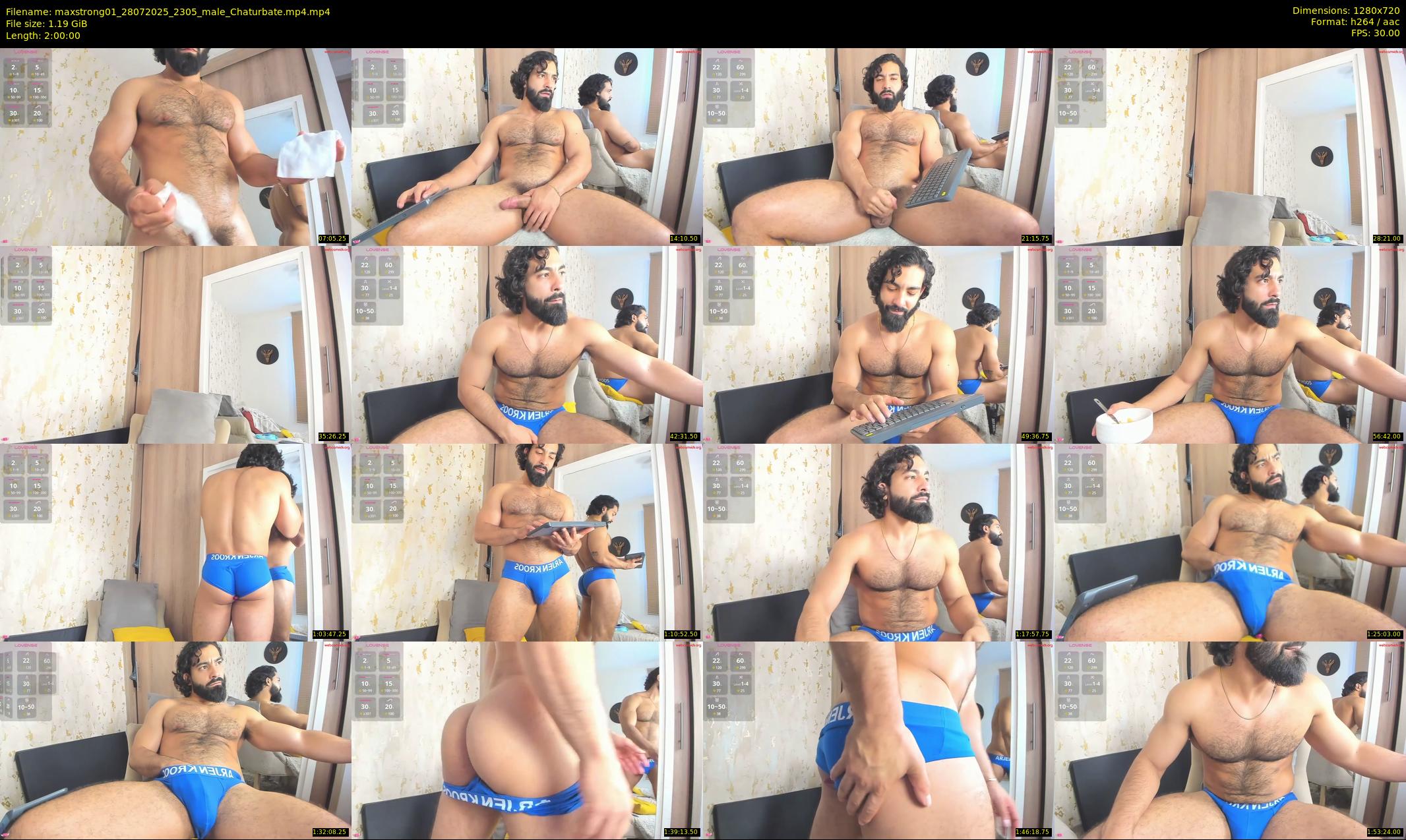 maxstrong01 — 120 minute Chaturbate male cam show recording, 720p, Jul 28, 2025