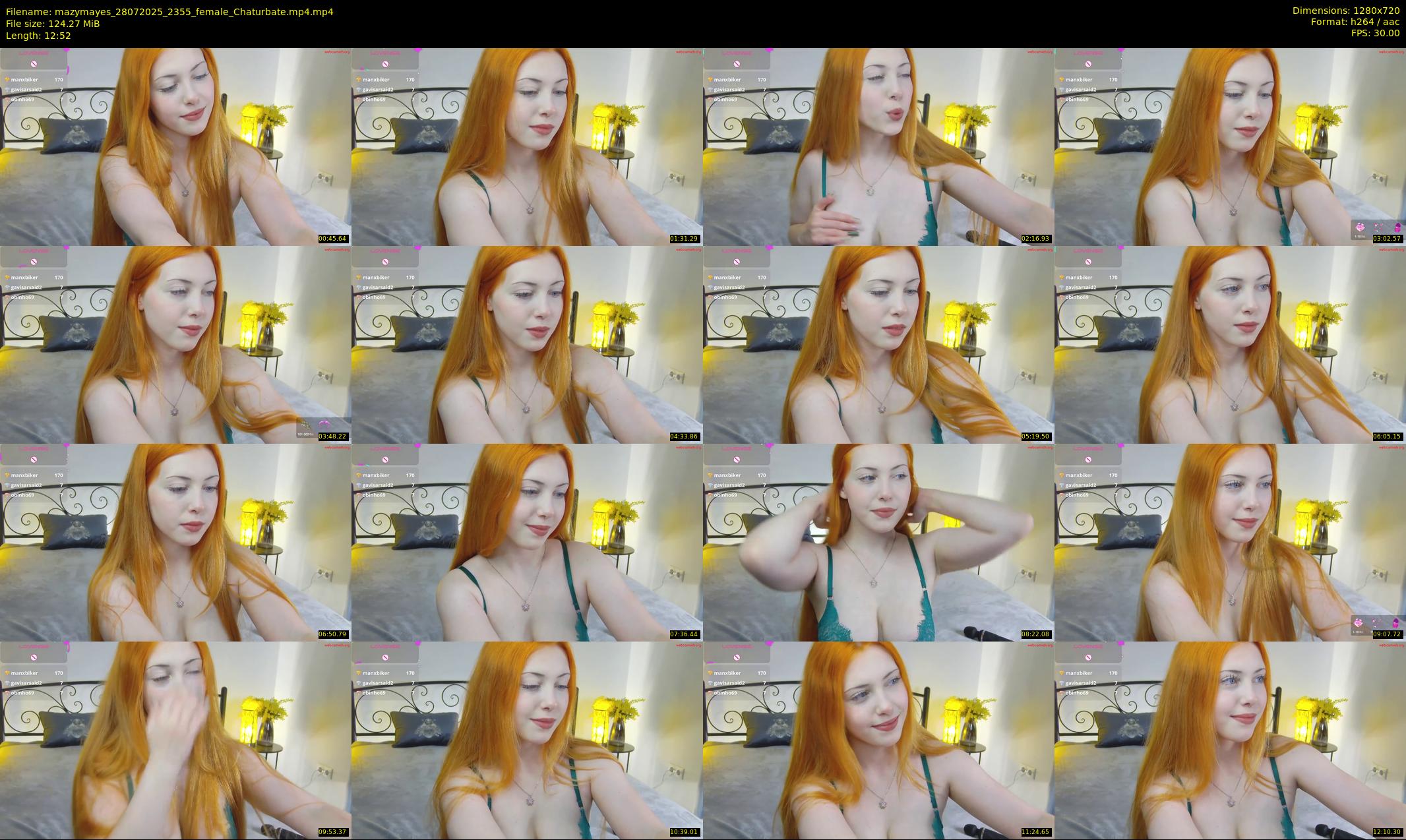 mazymayes — 13 minute Chaturbate female cam show recording, 720p, Jul 28, 2025