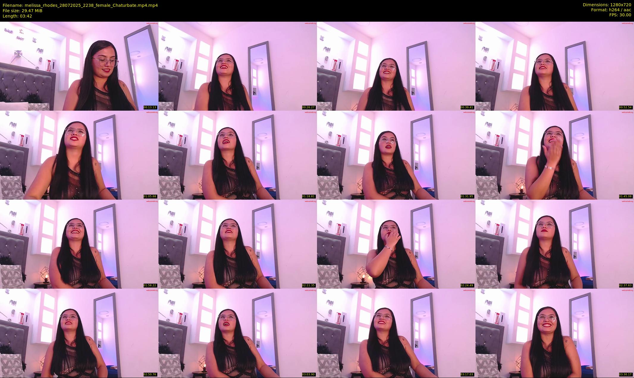 melissa_rhodes — 4 minute Chaturbate female cam show recording, 720p, Jul 28, 2025