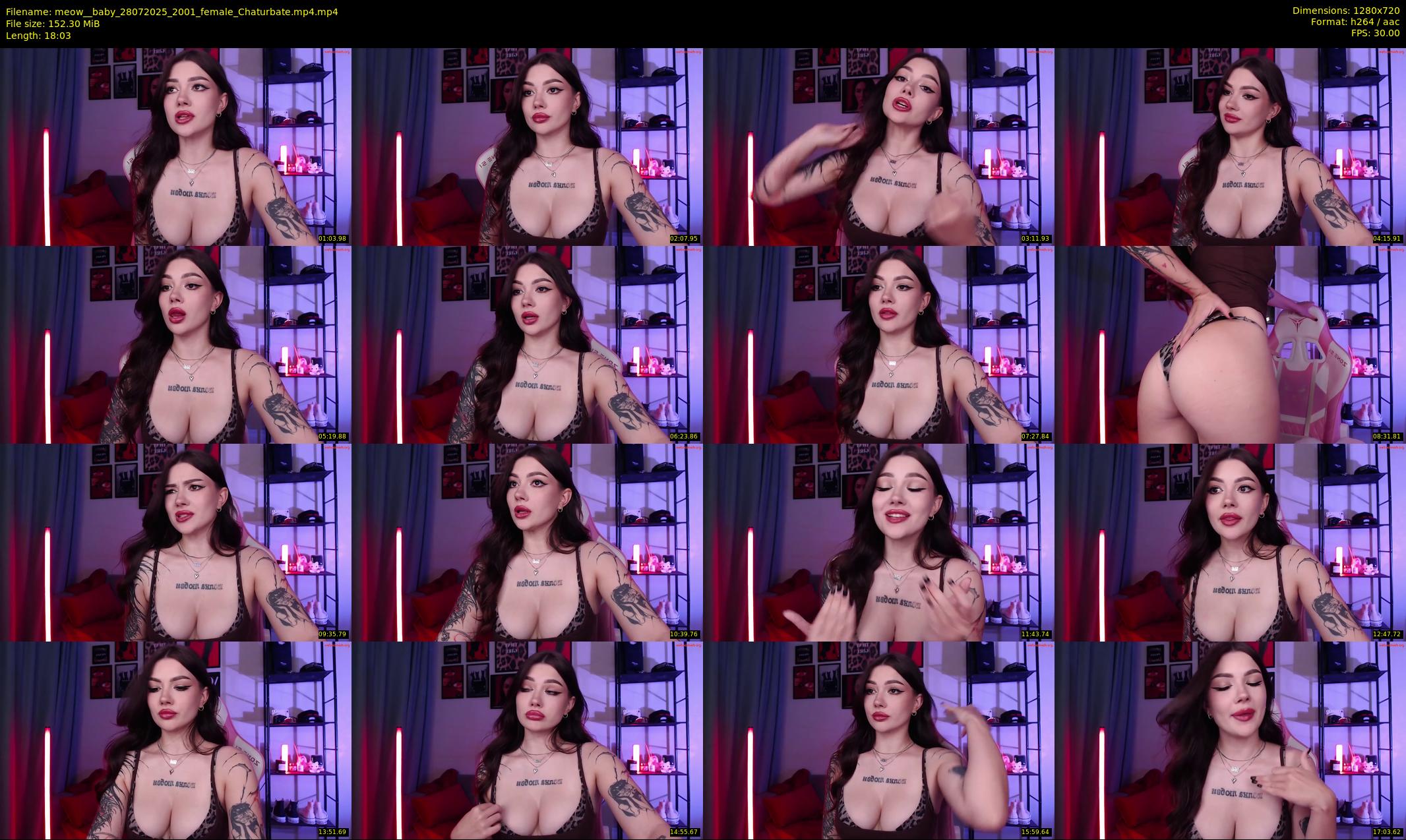 meow__baby — 19 minute Chaturbate female cam show recording, 720p, Jul 28, 2025