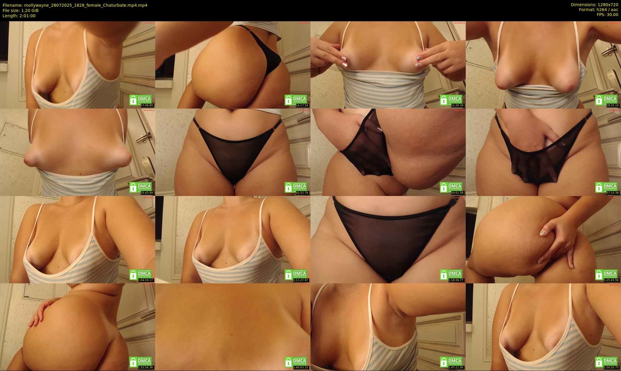 mollywayne — 121 minute Chaturbate female cam show recording, 720p, Jul 28, 2025