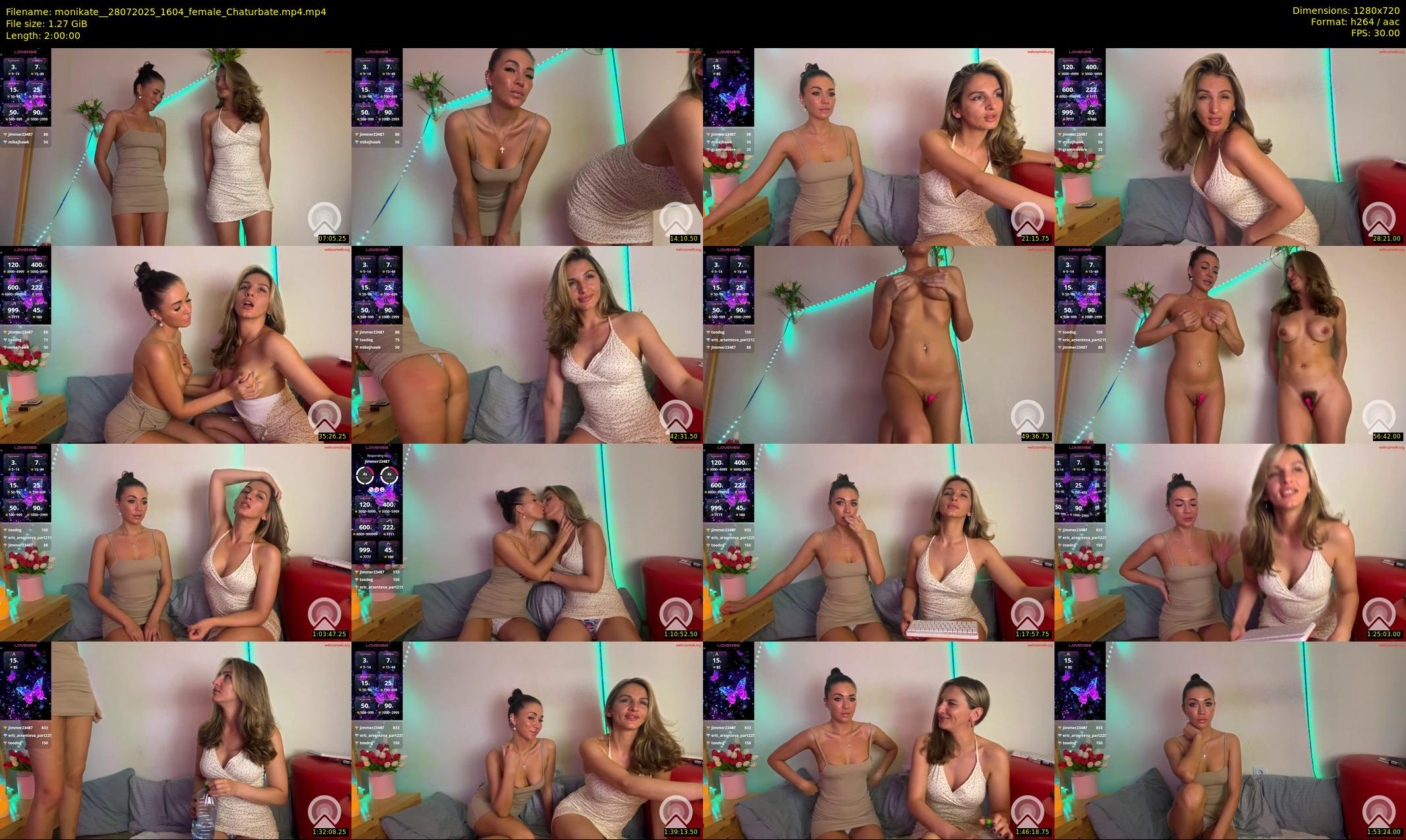 monikate_ — 120 minute Chaturbate couple cam show recording, 720p, Jul 28, 2025