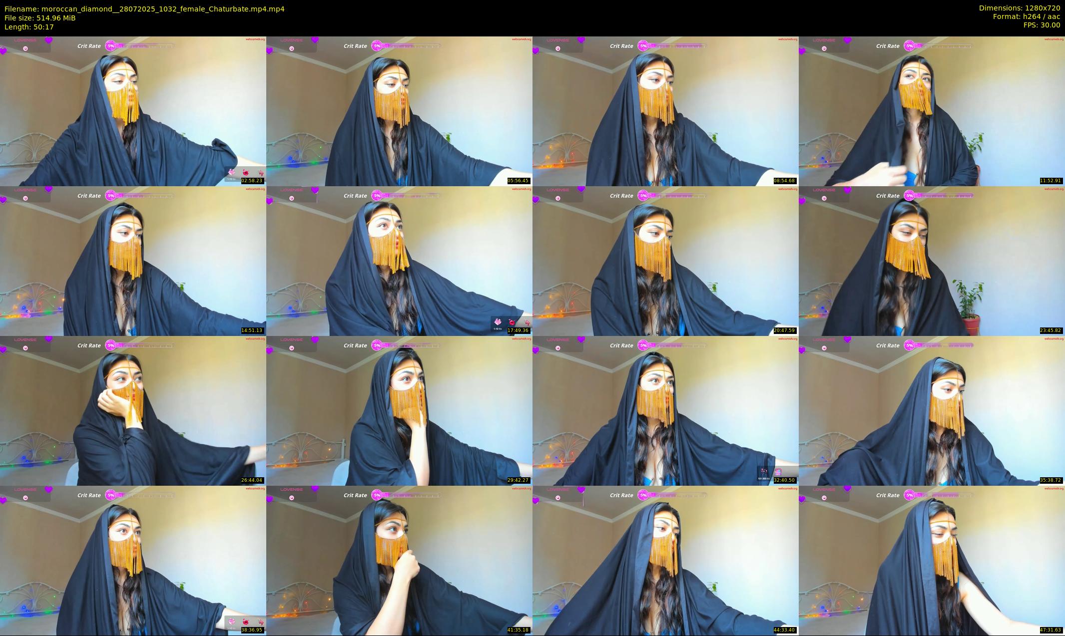 moroccan_diamond_ — 51 minute Chaturbate female cam show recording, 720p, Jul 28, 2025