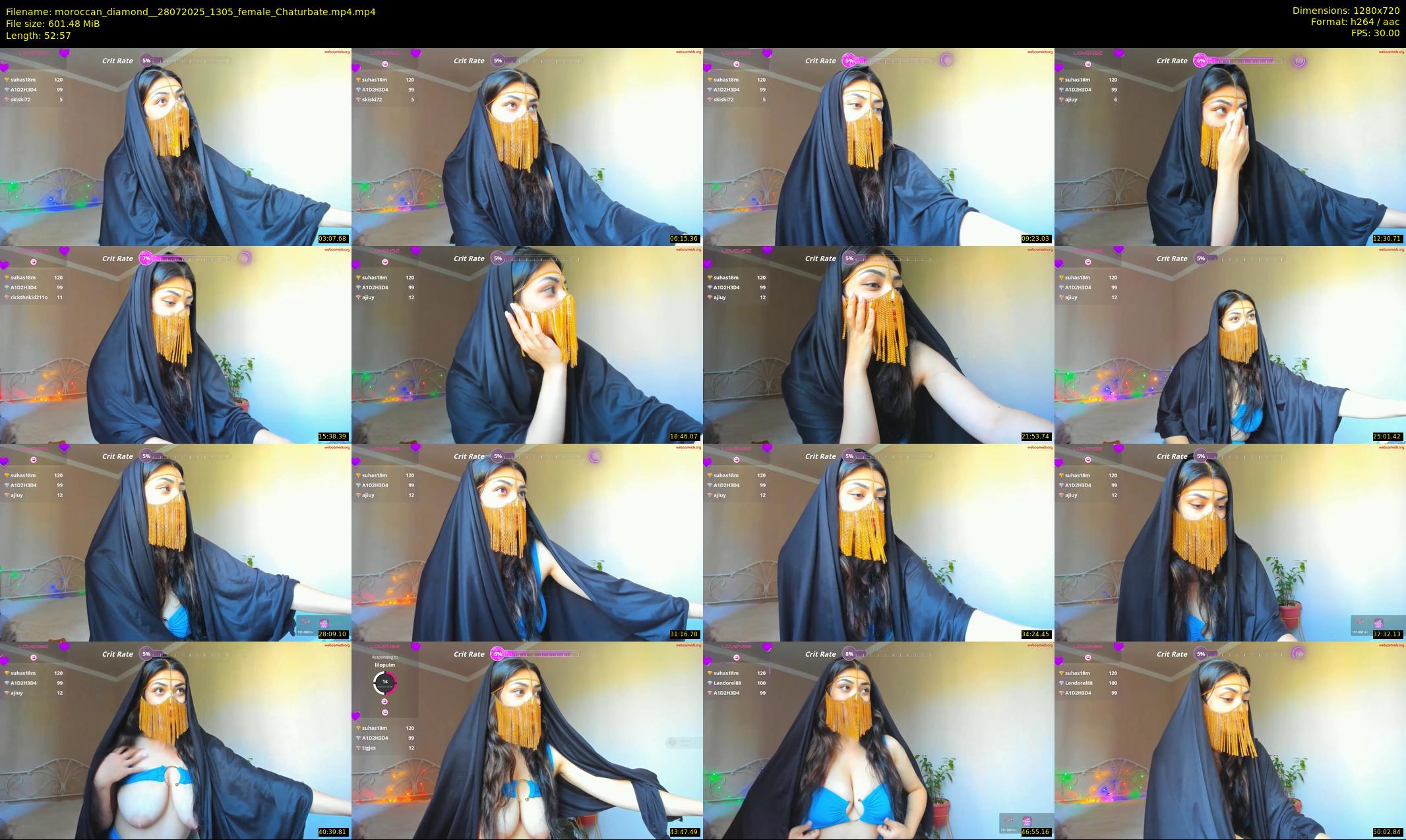 moroccan_diamond_ — 53 minute Chaturbate female cam show recording, 720p, Jul 28, 2025