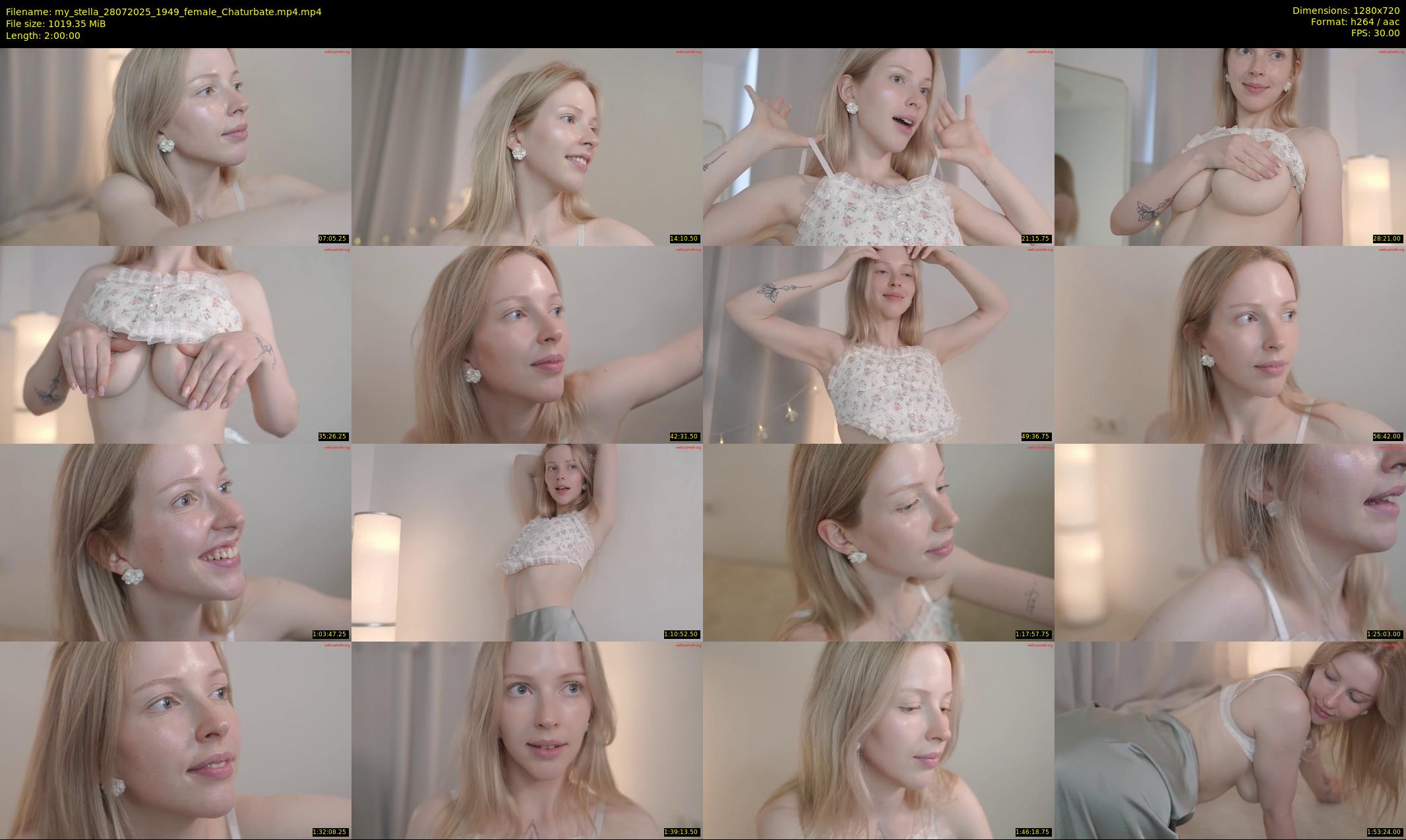 my_stella — 120 minute Chaturbate female cam show recording, 720p, Jul 28, 2025