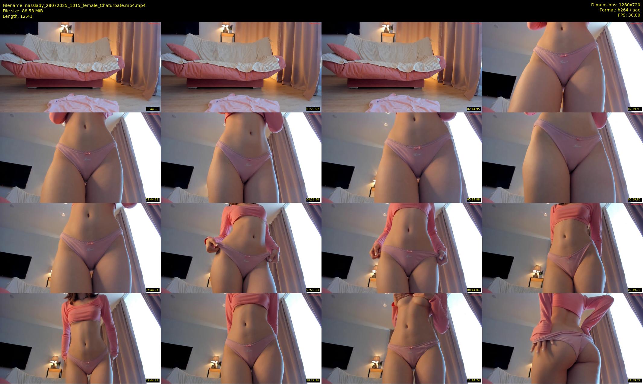 nasslady — 13 minute Chaturbate female cam show recording, 720p, Jul 28, 2025